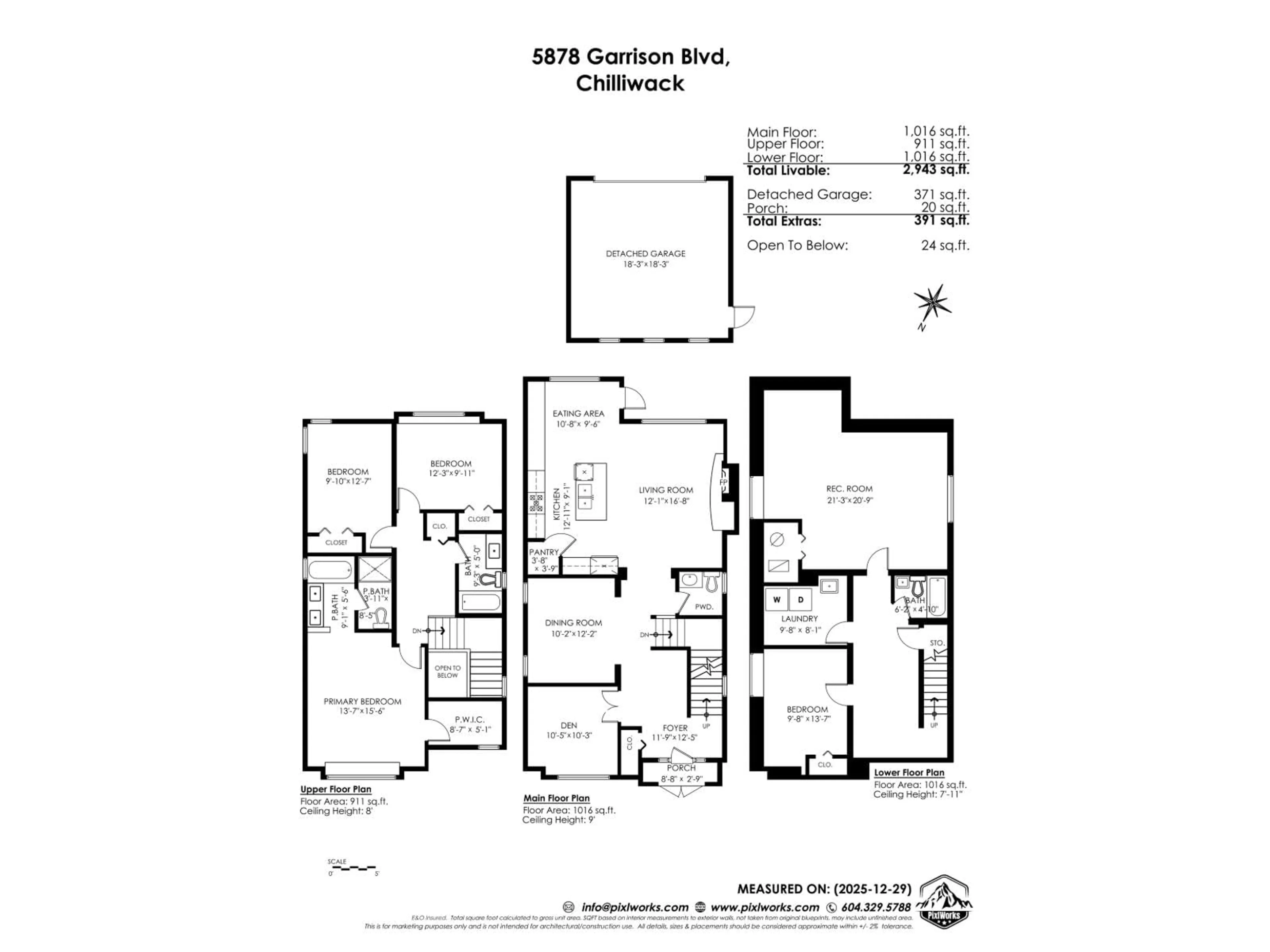 Floor plan for 5878 GARRISON BOULEVARD, Chilliwack British Columbia V2R5X8