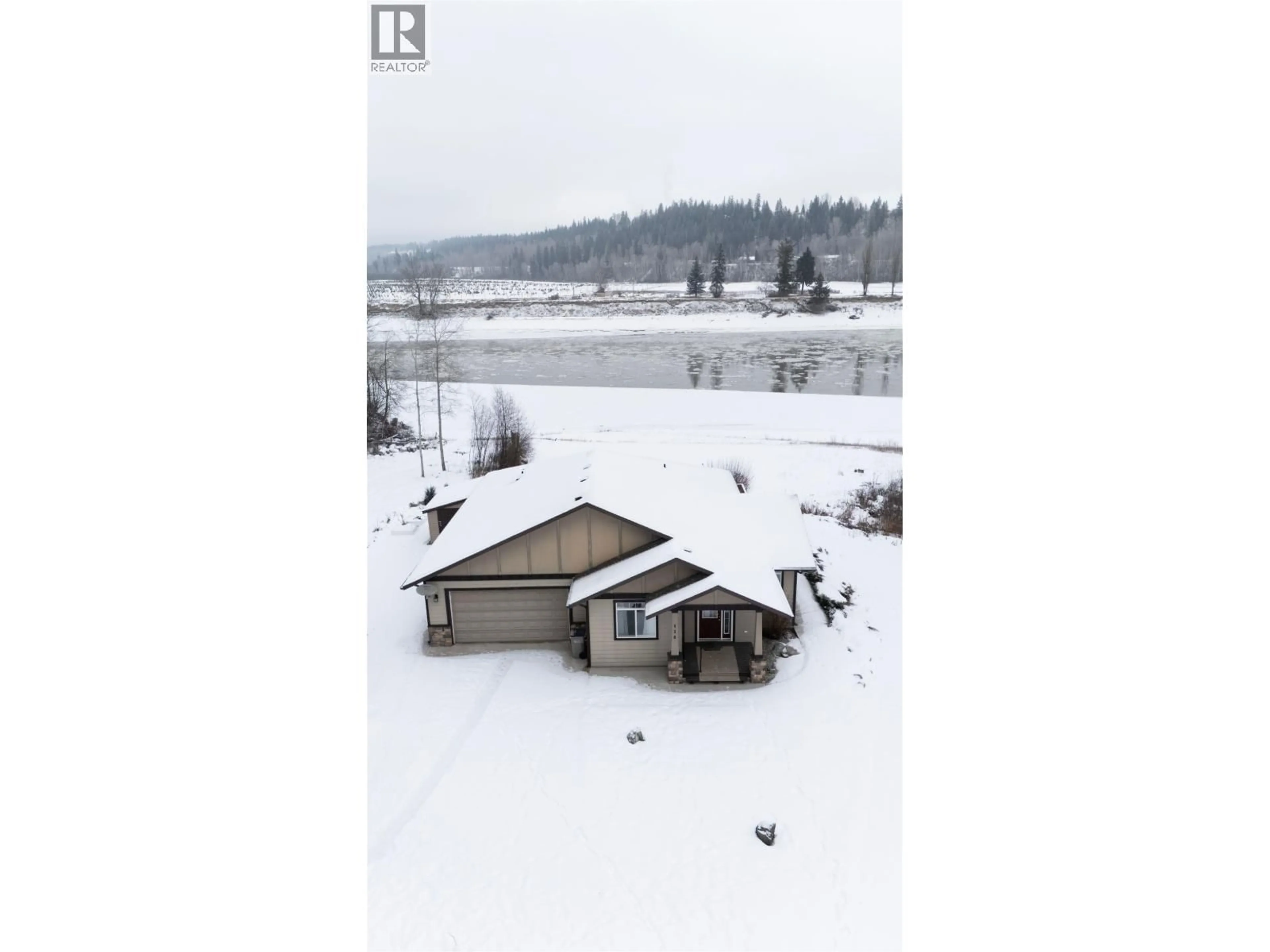 A pic from outside/outdoor area/front of a property/back of a property/a pic from drone, water/lake/river/ocean view for 158 - 1702 DYKE ROAD, Quesnel British Columbia V2J6A4