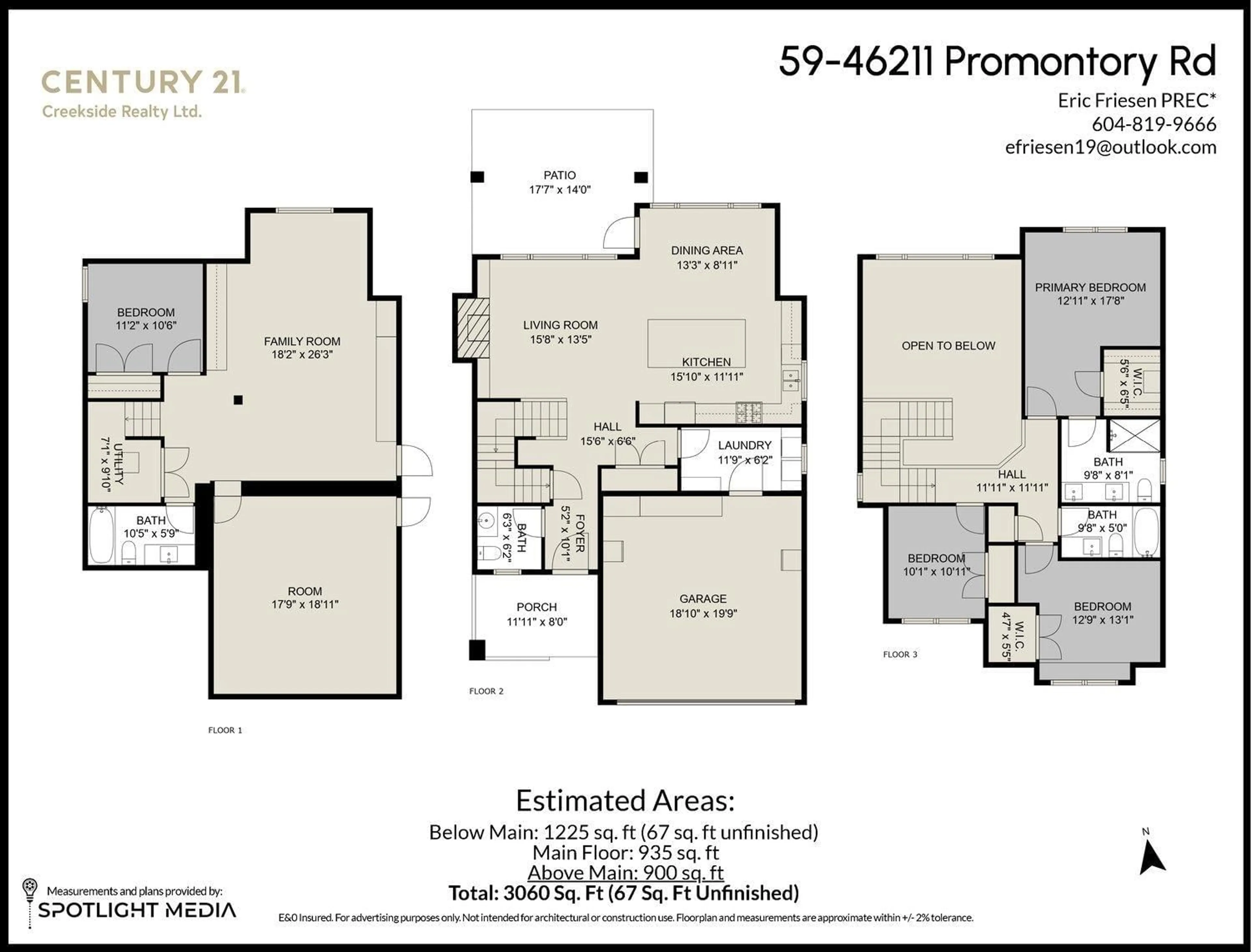 Floor plan for 59 - 46211 PROMONTORY ROAD, Chilliwack British Columbia V2R0E5