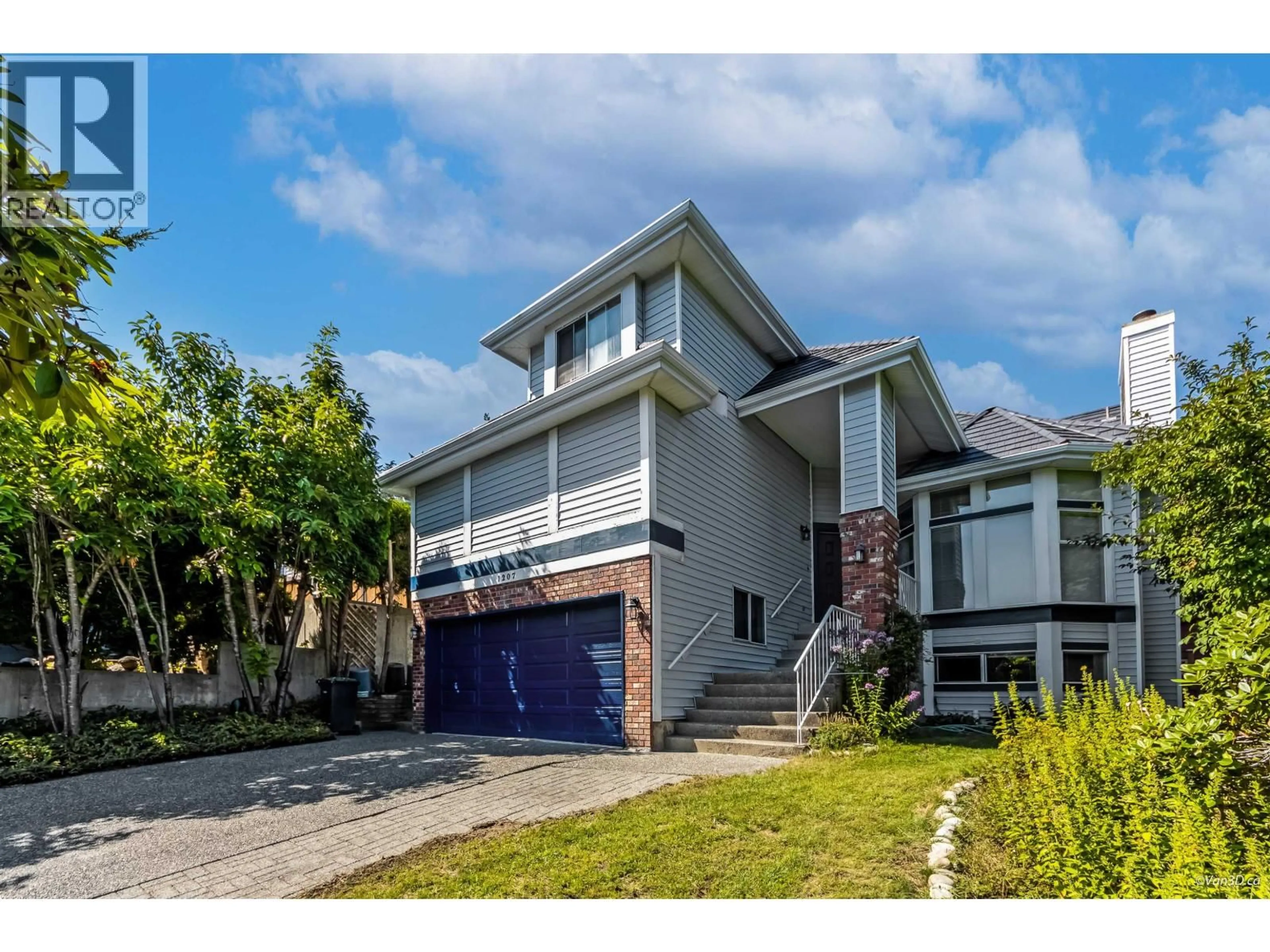 Home with vinyl exterior material, street for 1207 DURANT DRIVE, Coquitlam British Columbia V3B6R3