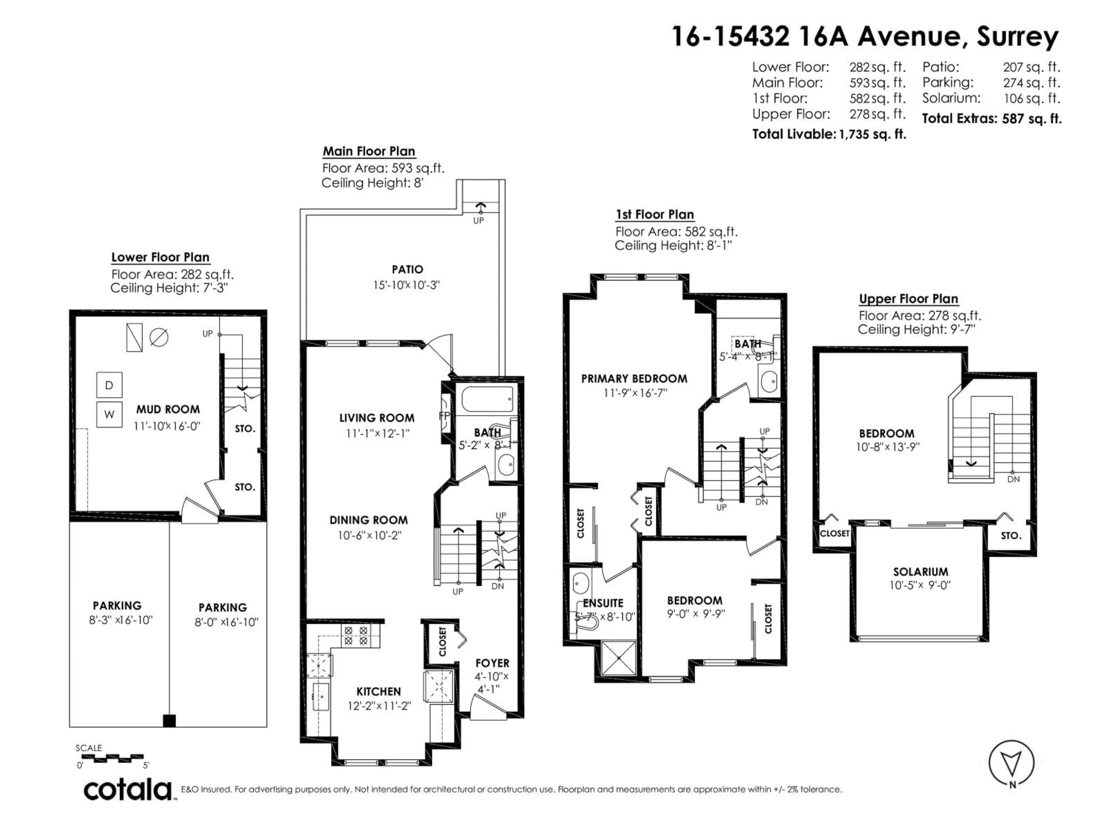 Floor plan for 16 - 15432 16A AVENUE, Surrey British Columbia V4A1T3