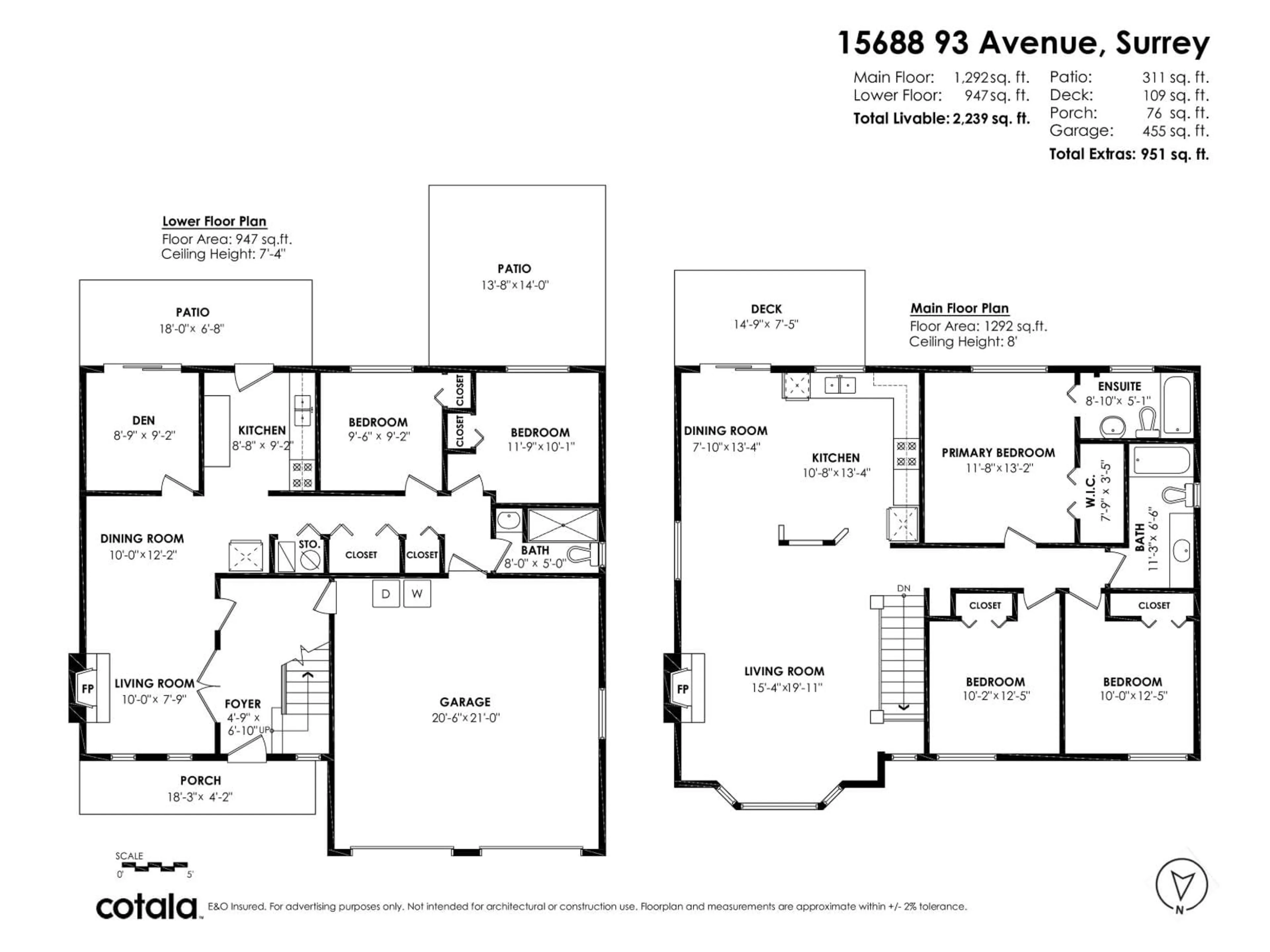 Floor plan for 15688 93 AVENUE, Surrey British Columbia V4N3B2