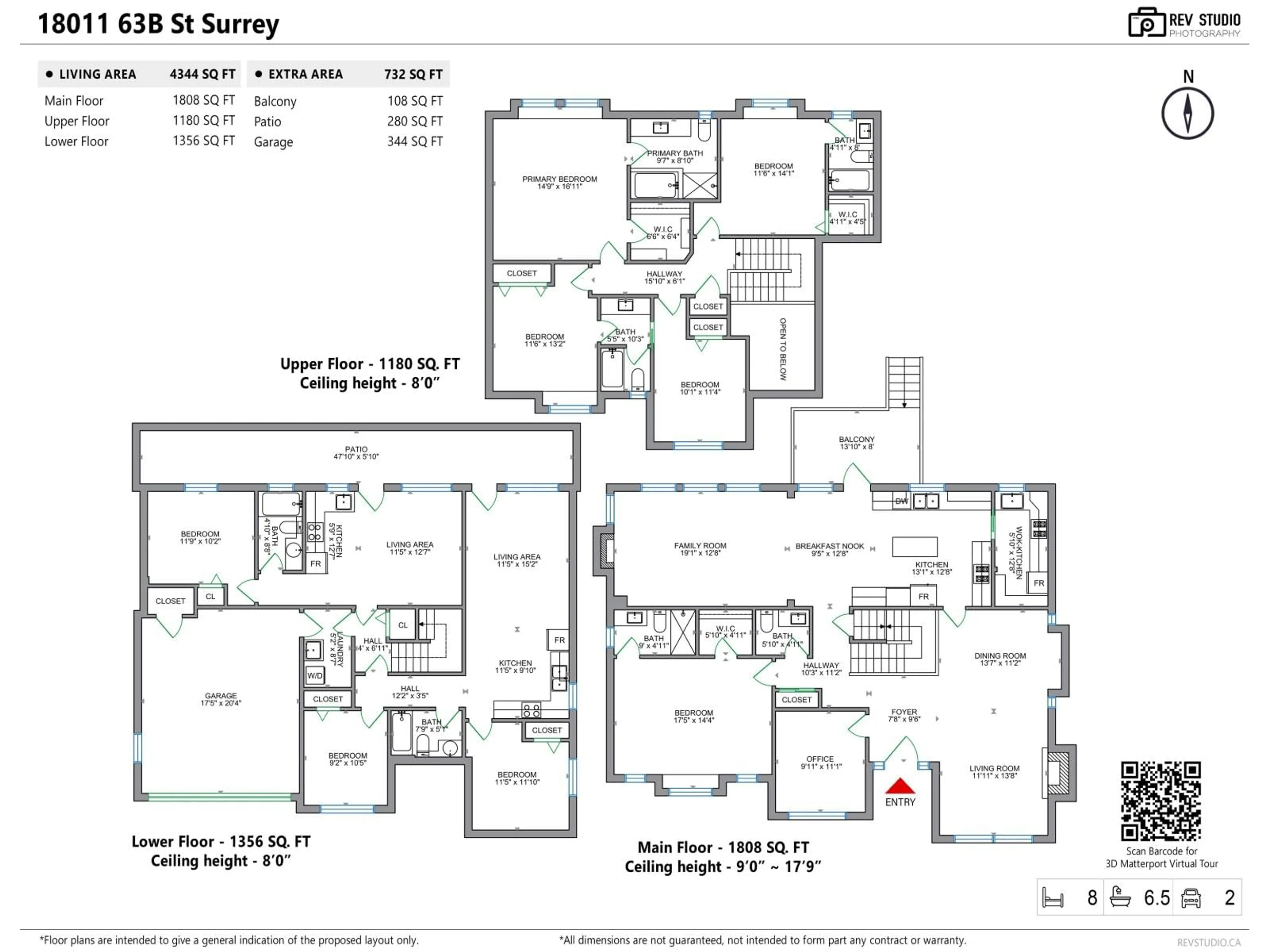 Floor plan for 18011 63B AVENUE, Surrey British Columbia V3S4G1