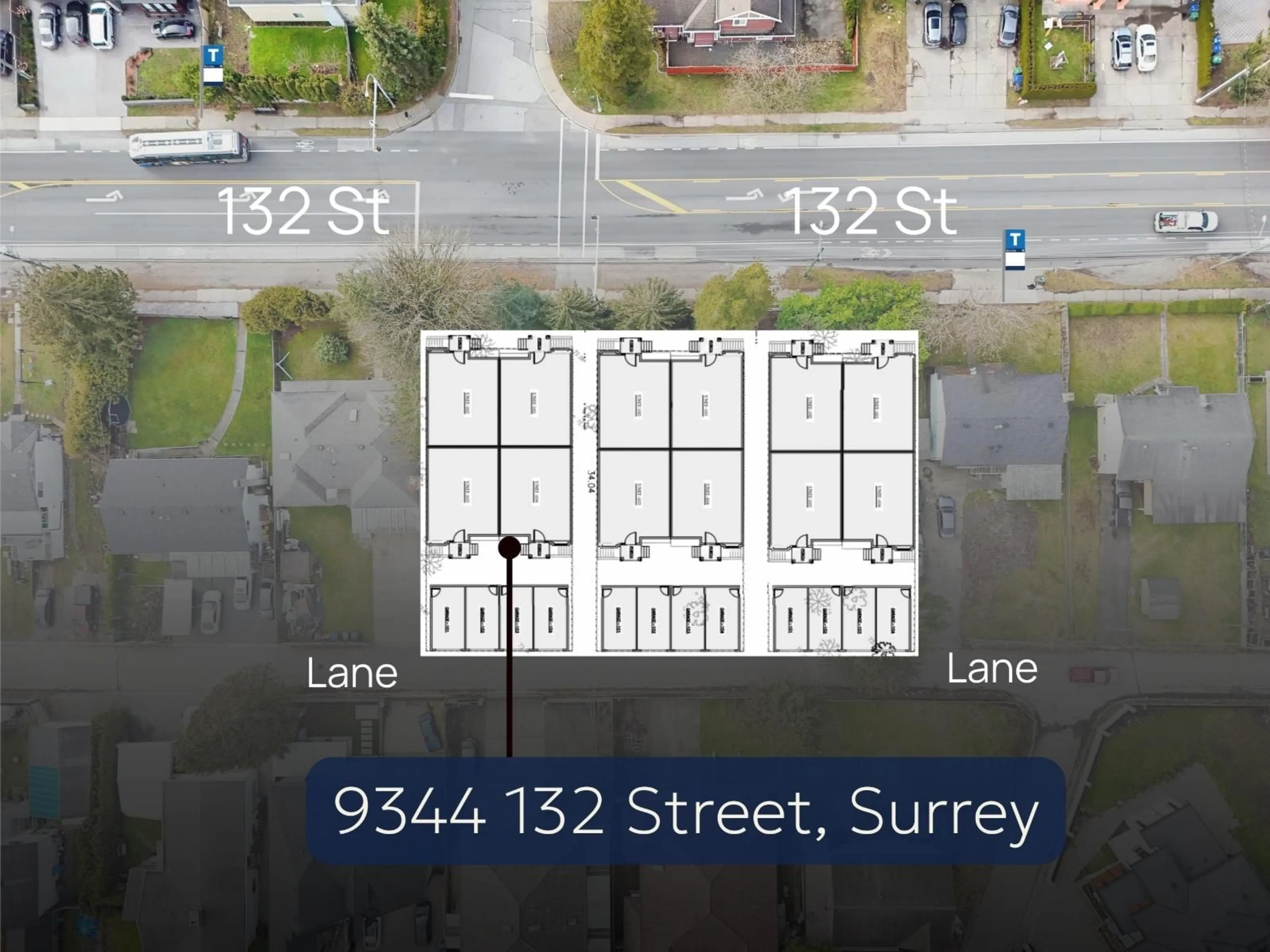 A pic from outside/outdoor area/front of a property/back of a property/a pic from drone, street for 9344 132 AVENUE, Surrey British Columbia V3V5R1