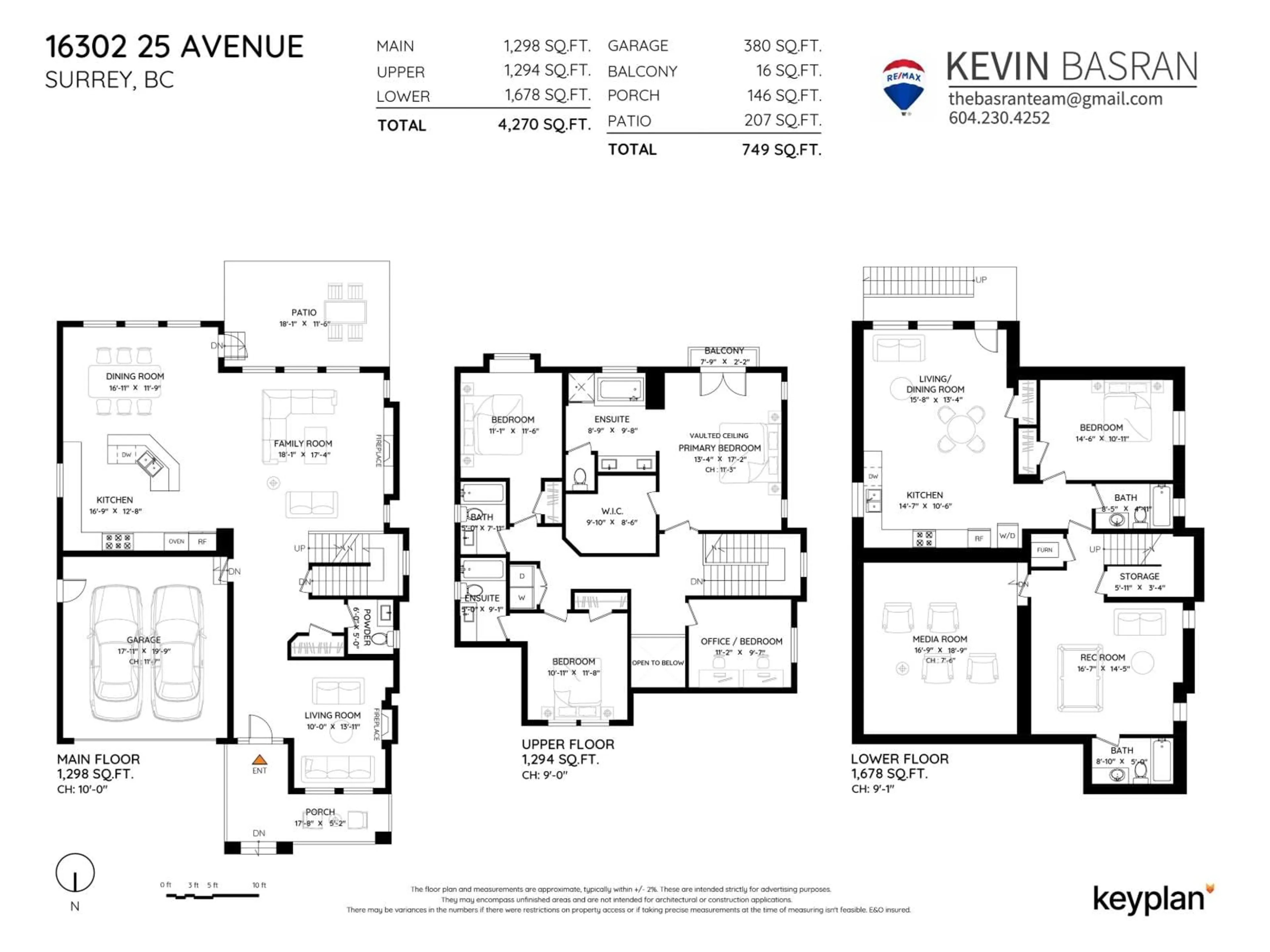 Floor plan for 16302 25 AVENUE, Surrey British Columbia V3Z6S1