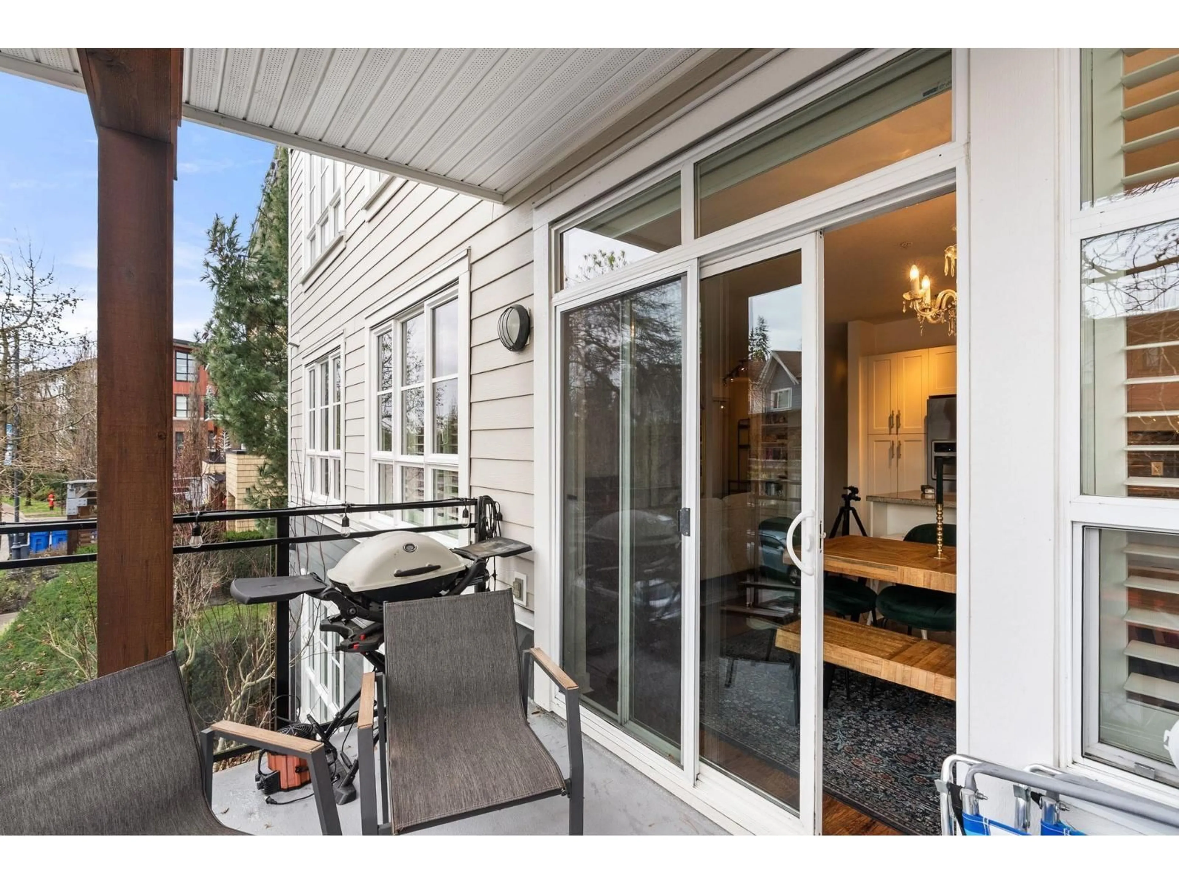 Patio, street for 203 - 23255 BILLY BROWN ROAD, Langley British Columbia V1M0C8