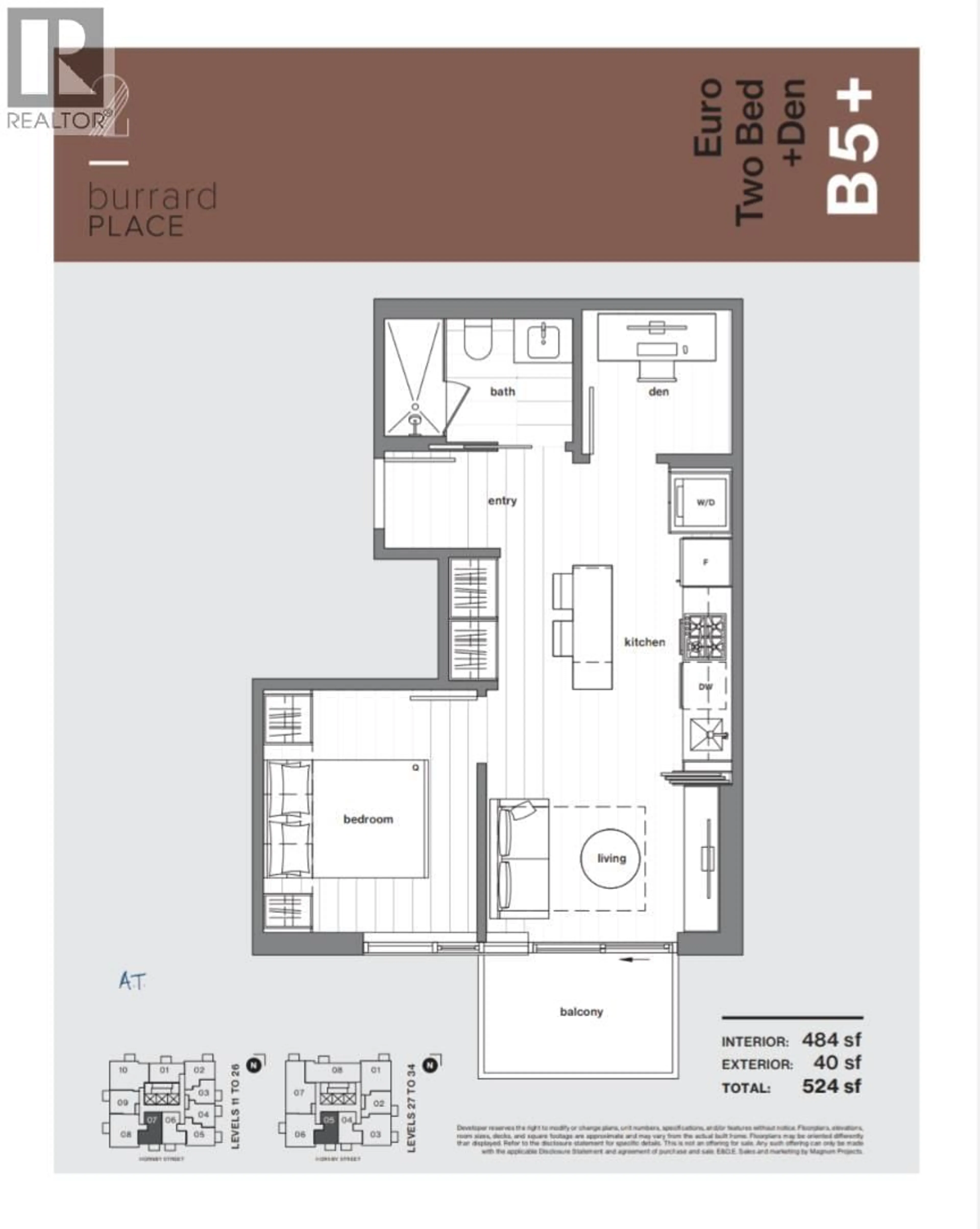 Floor plan for 3005 - 1277 HORNBY STREET, Vancouver British Columbia V6Z1W2