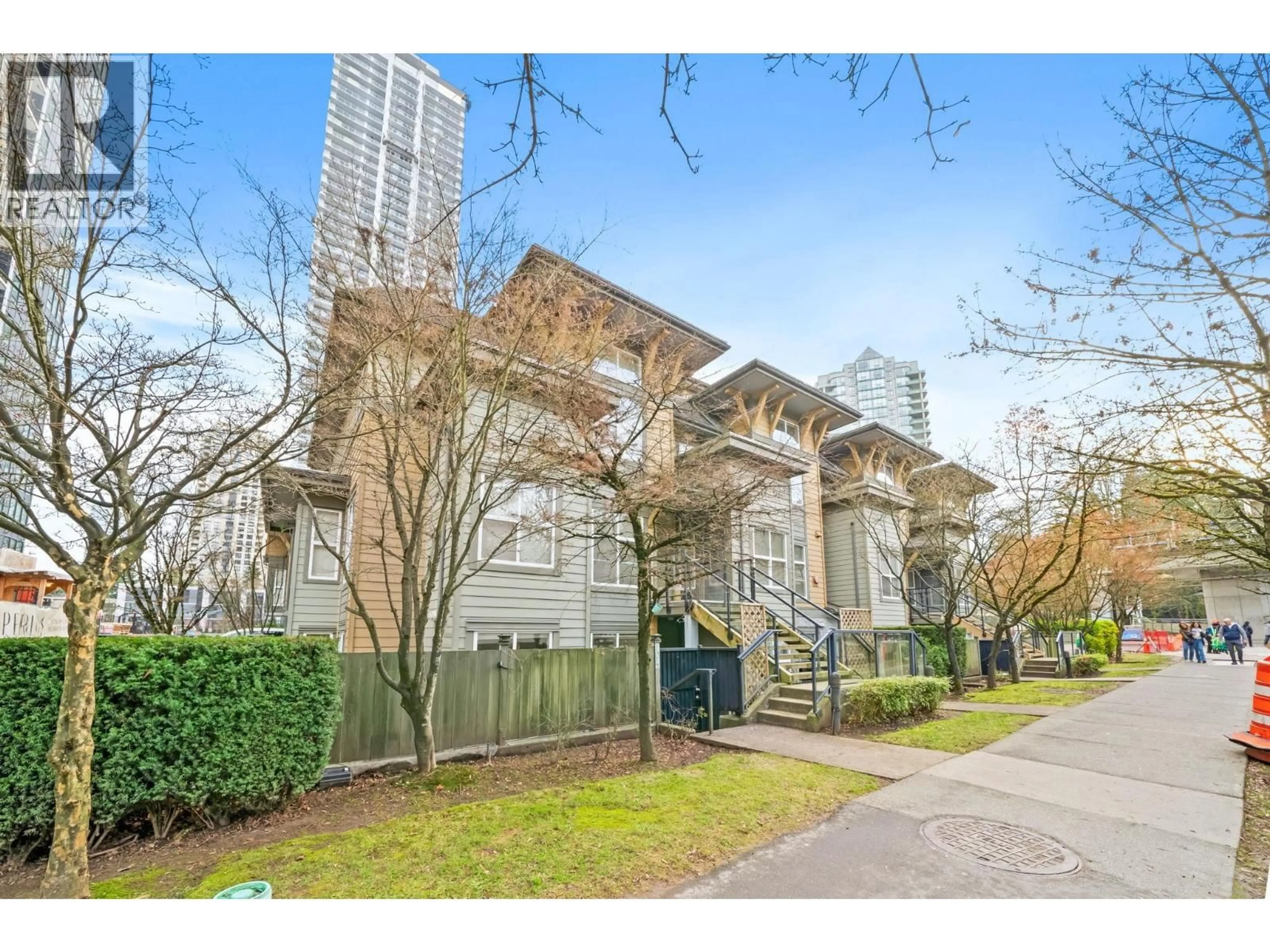 A pic from outside/outdoor area/front of a property/back of a property/a pic from drone, street for 104 - 4155 CENTRAL BOULEVARD, Burnaby British Columbia V5H4X2