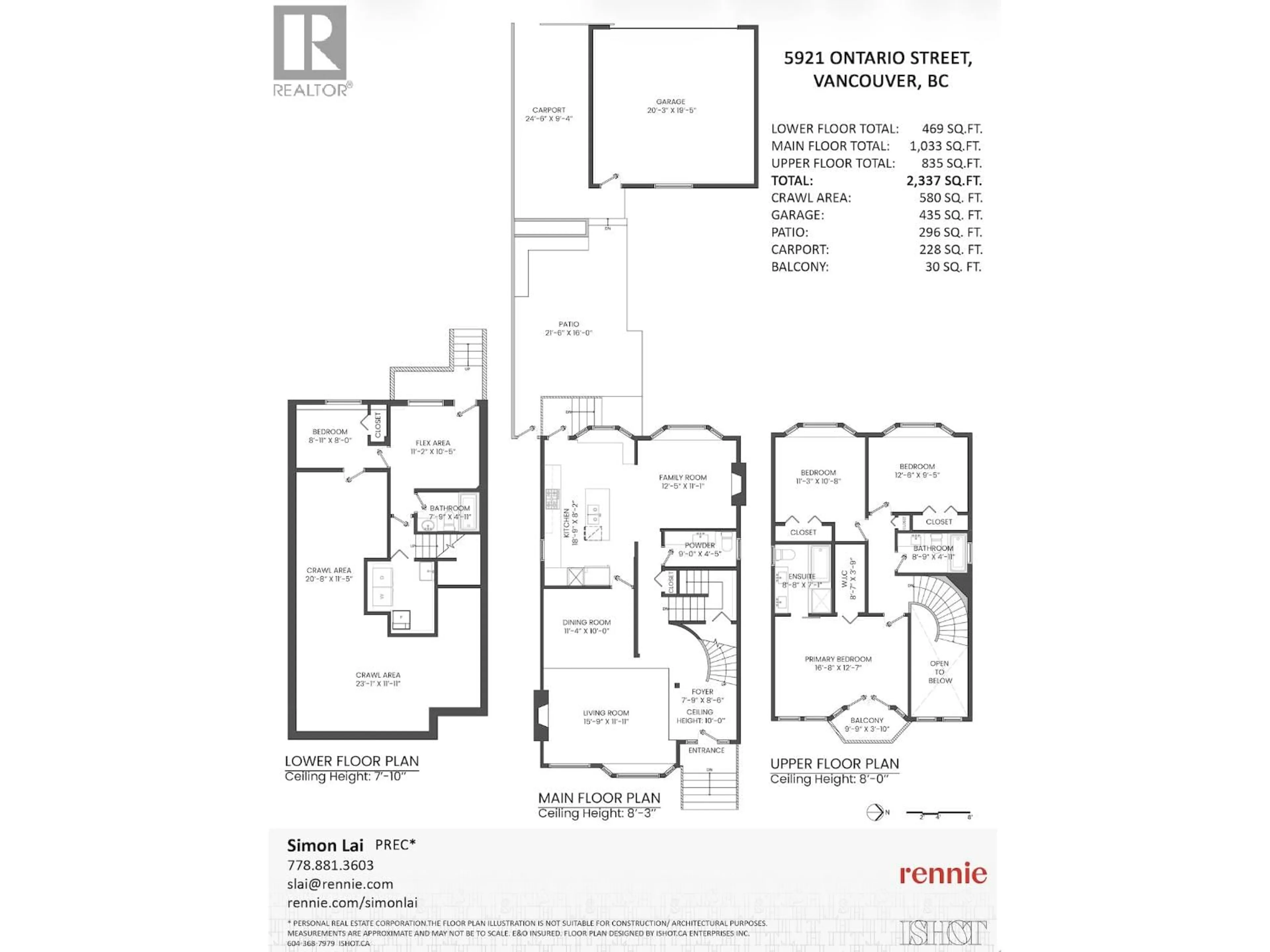 Floor plan for 5921 ONTARIO STREET, Vancouver British Columbia V5W2M1
