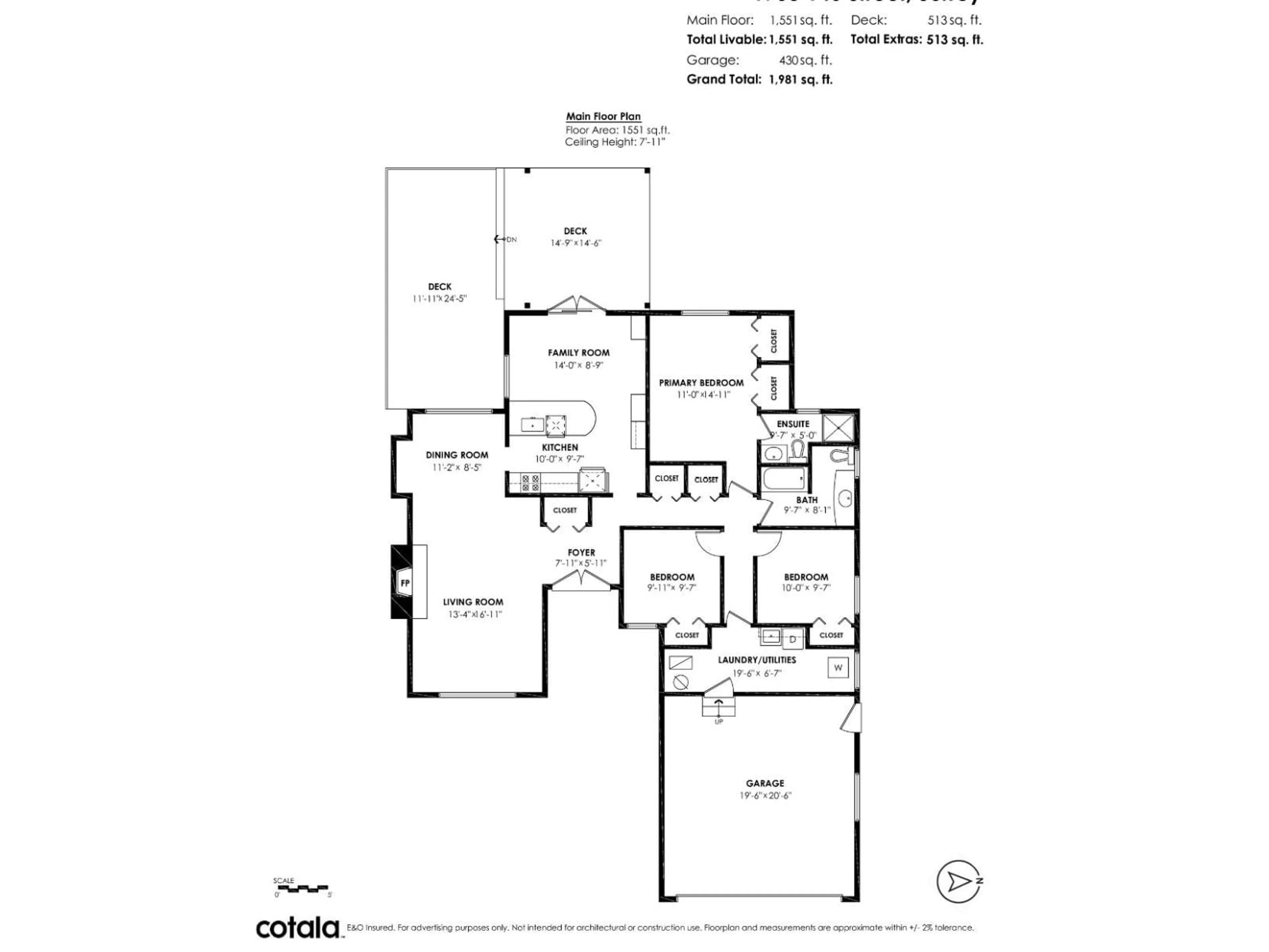 Floor plan for 1753 146 STREET, Surrey British Columbia V4A5V4
