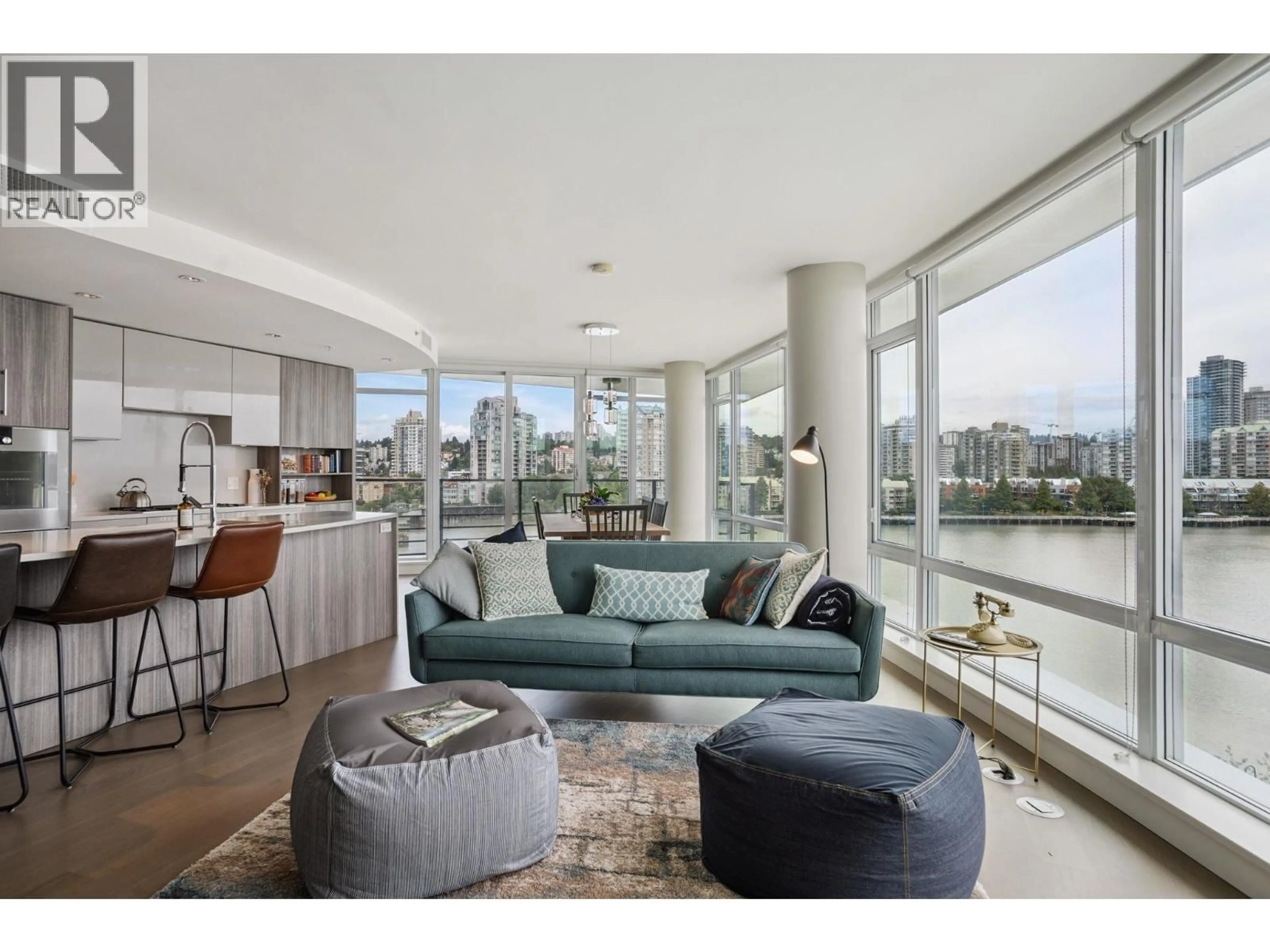 Living room with furniture, unknown for 705 - 210 SALTER STREET, New Westminster British Columbia V3M0J9