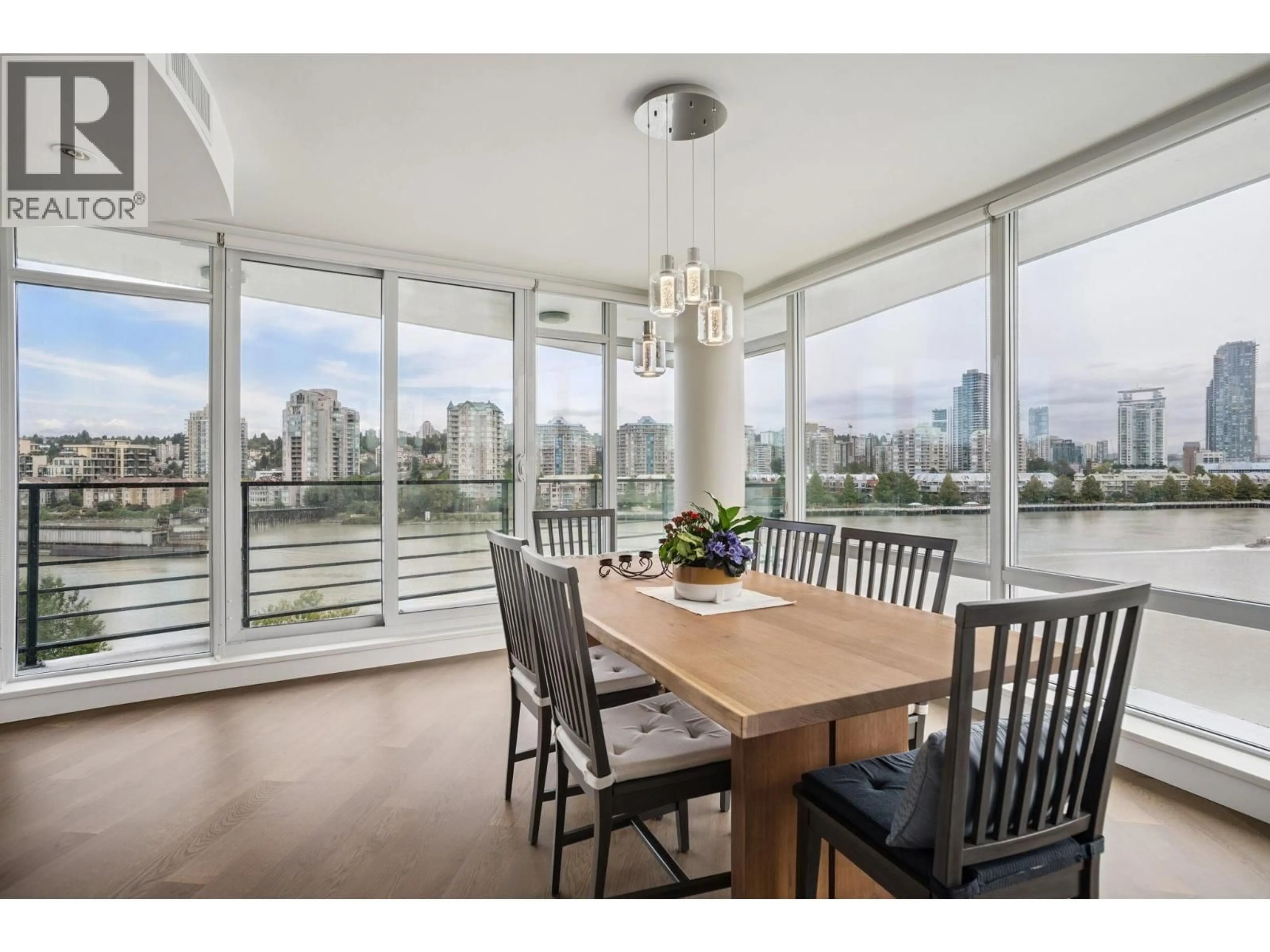 Dining room, wood/laminate floor for 705 - 210 SALTER STREET, New Westminster British Columbia V3M0J9