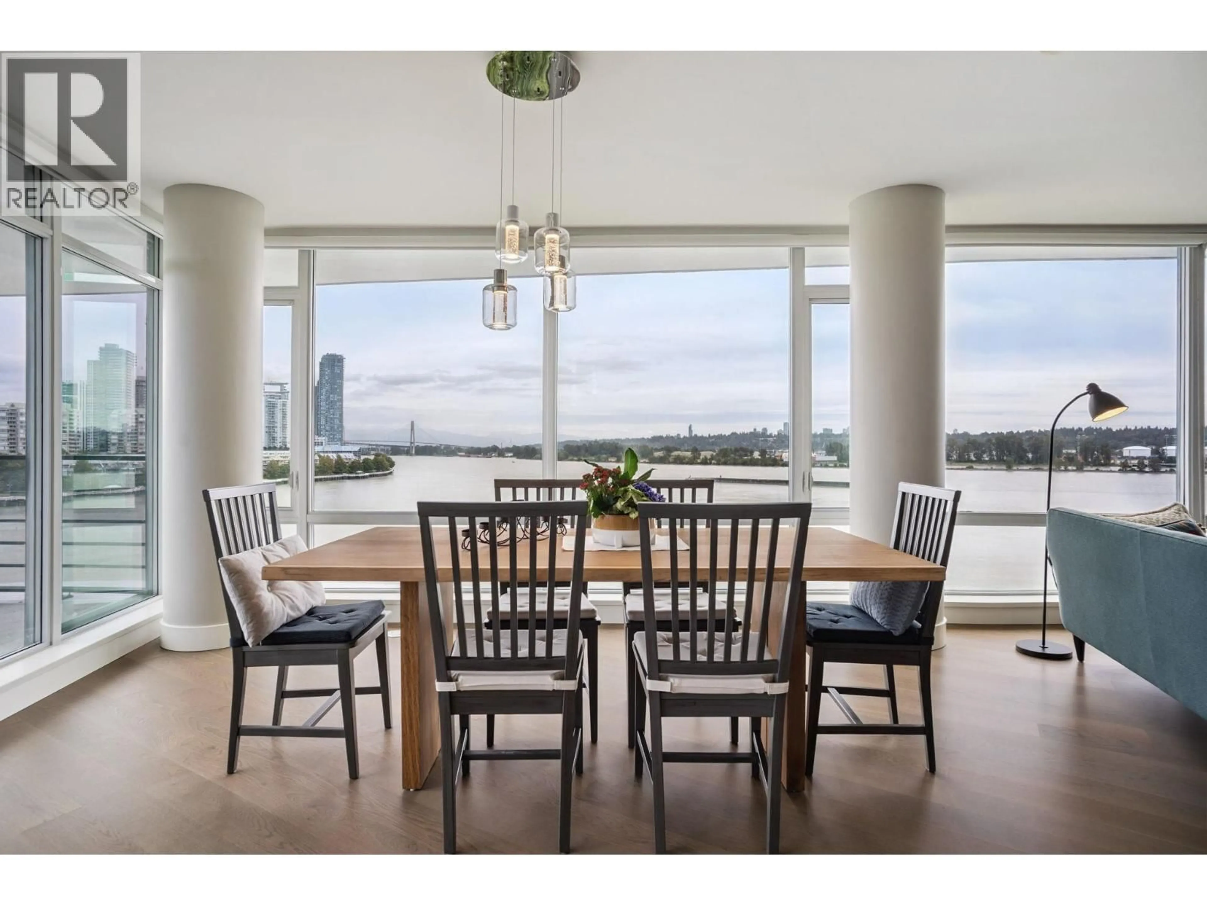 Dining room, wood/laminate floor for 705 - 210 SALTER STREET, New Westminster British Columbia V3M0J9