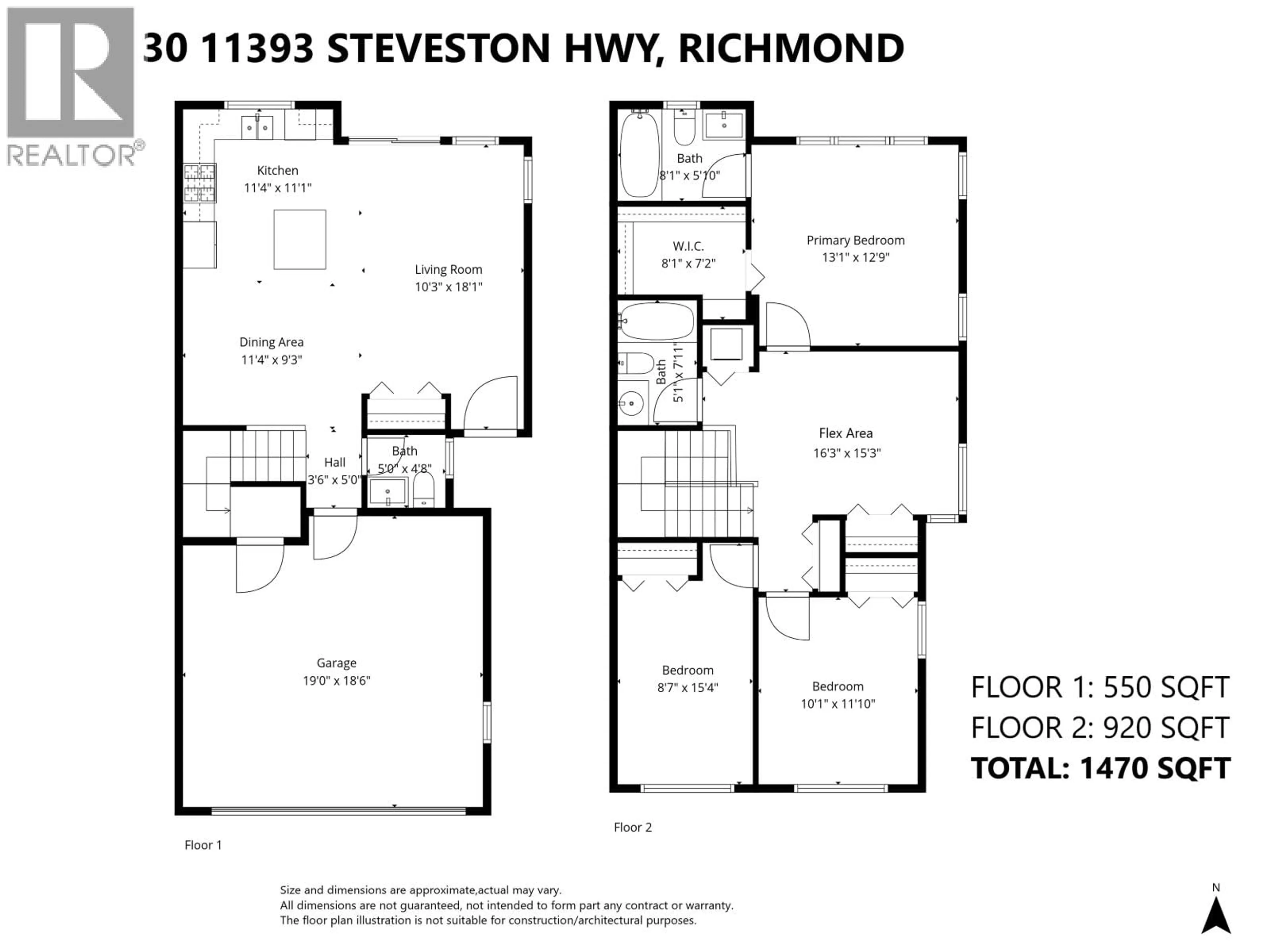 Floor plan for 30 - 11393 STEVESTON HIGHWAY, Richmond British Columbia V7A1N8