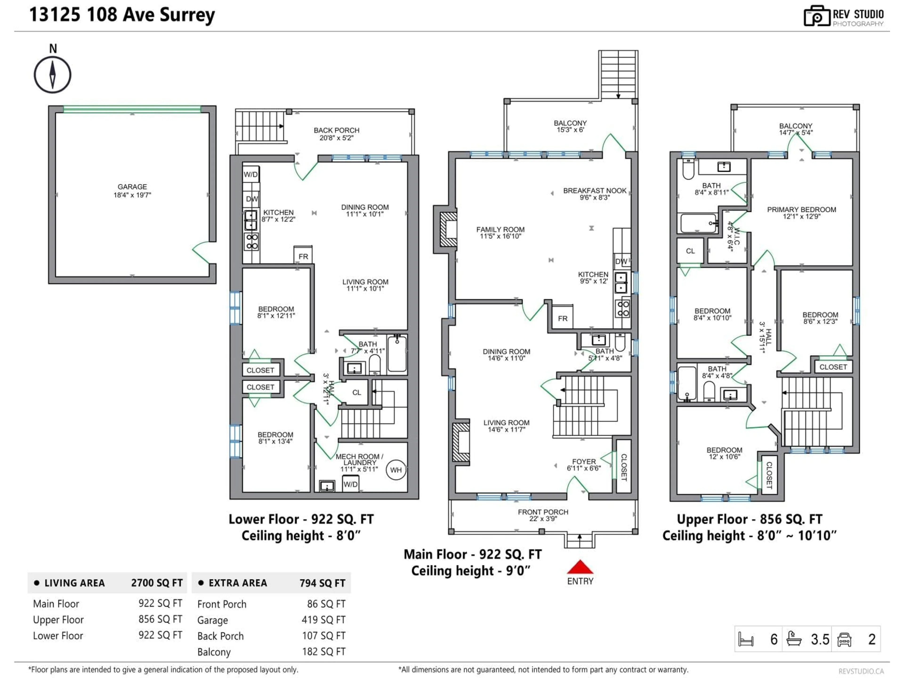 Floor plan for 13125 108 AVENUE, Surrey British Columbia V3T2J2