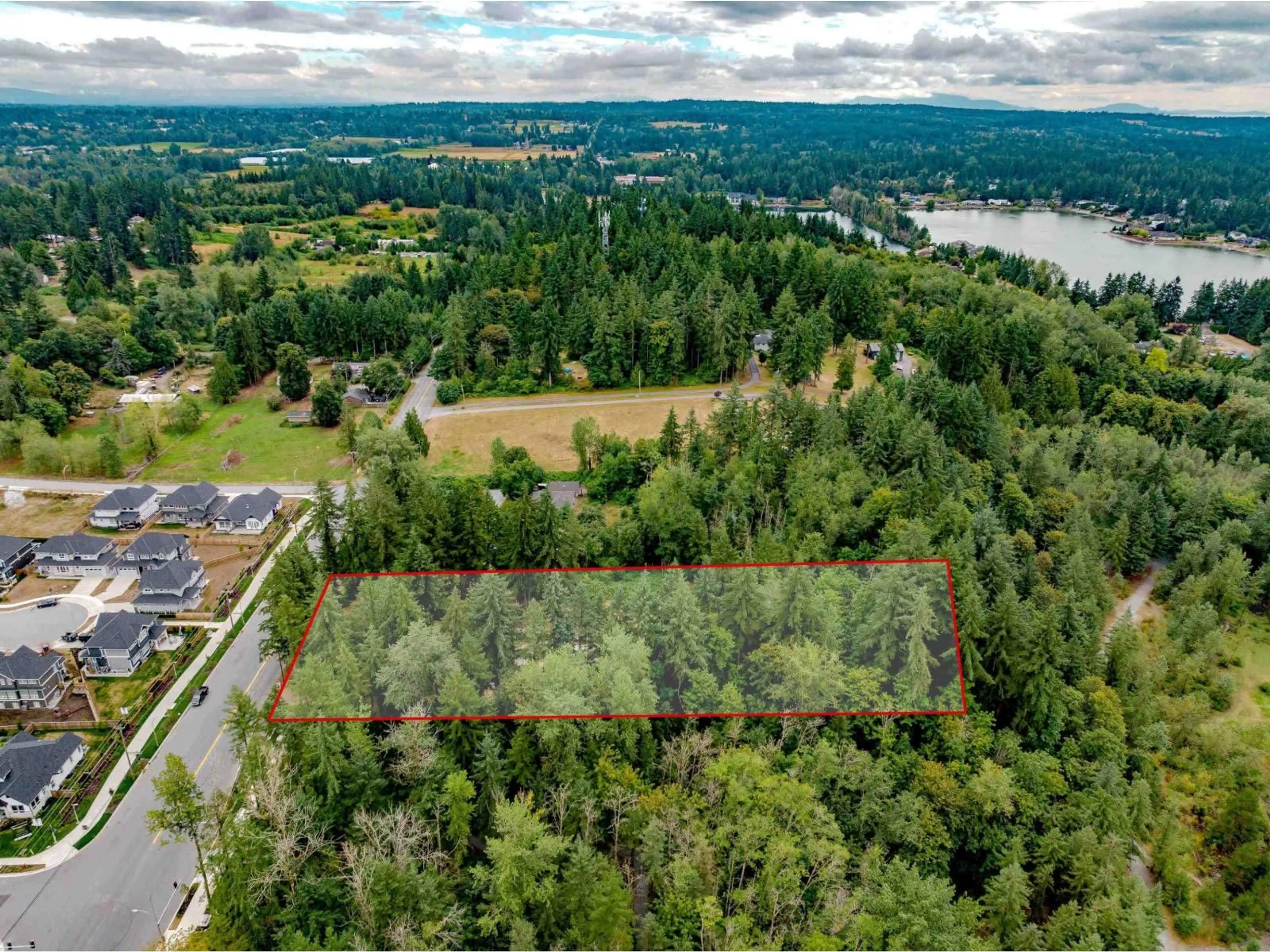 A pic from outside/outdoor area/front of a property/back of a property/a pic from drone, water/lake/river/ocean view for 3381 208 STREET, Langley British Columbia V2Z2C5