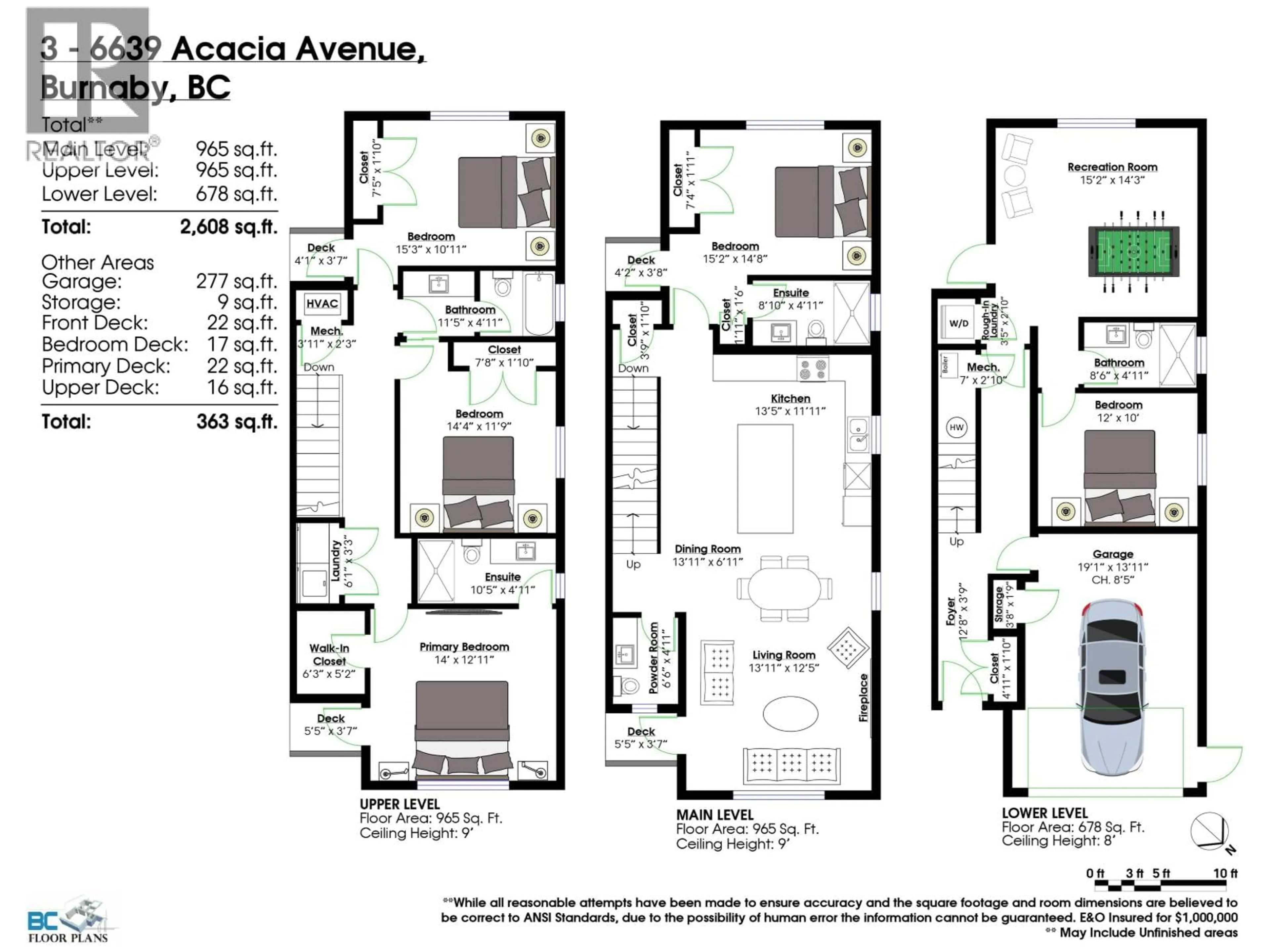 Floor plan for 3 - 6639 ACACIA AVENUE, Burnaby British Columbia V5E3J8
