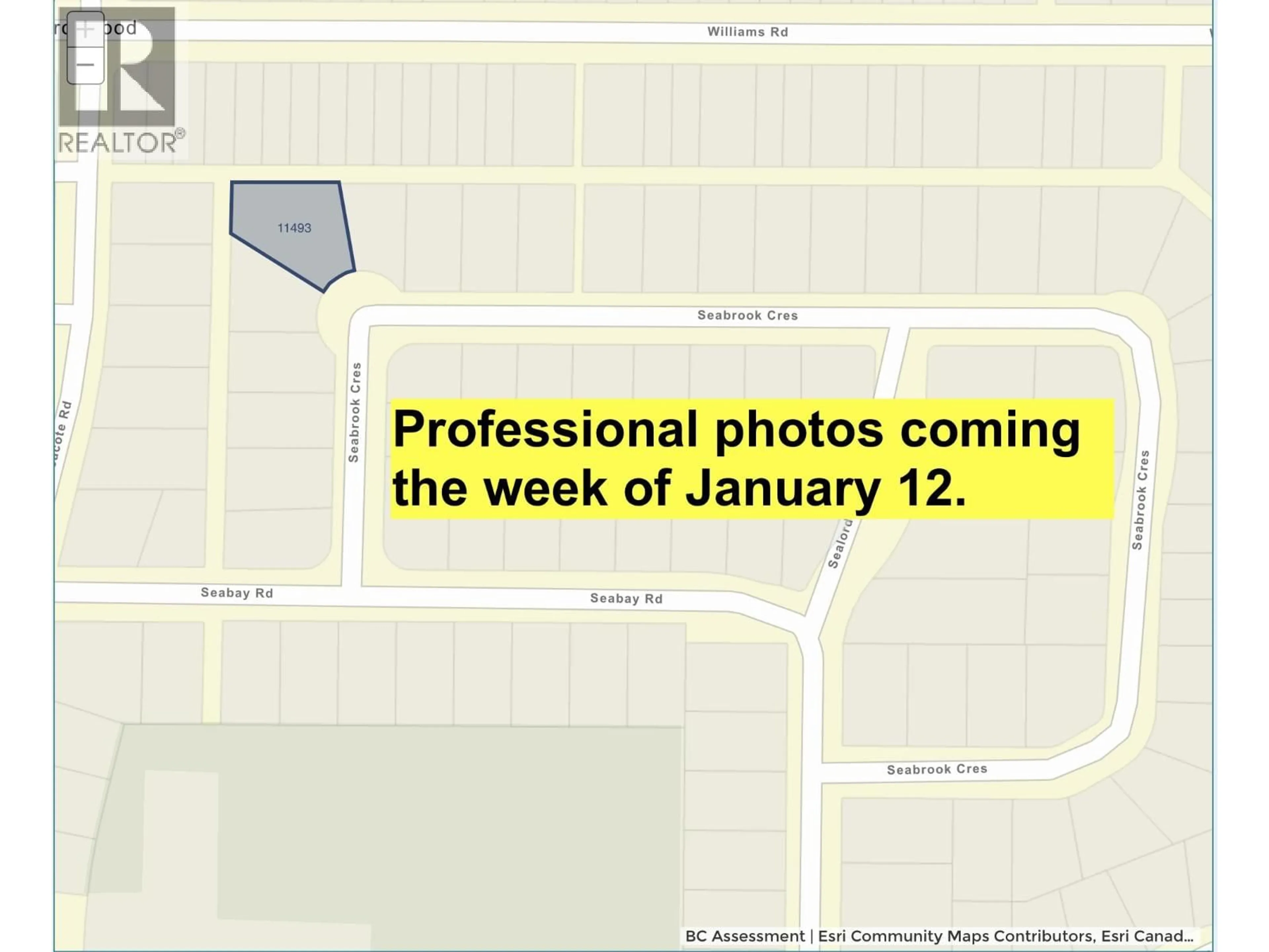 A pic from outside/outdoor area/front of a property/back of a property/a pic from drone, street for 11493 SEABROOK CRESCENT, Richmond British Columbia V7A3H2