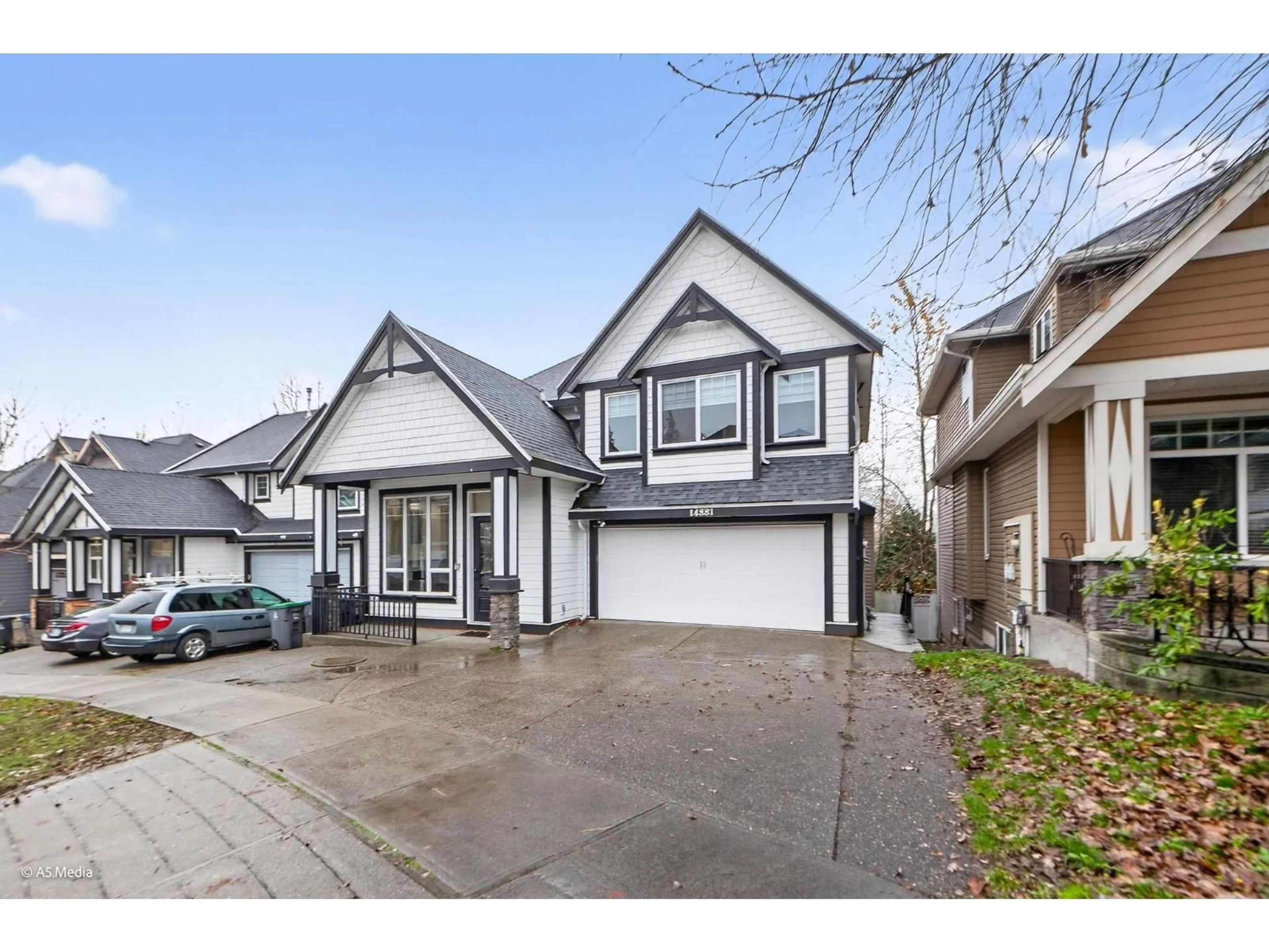 Home with vinyl exterior material, street for 14881 63 AVENUE, Surrey British Columbia V3S2W9