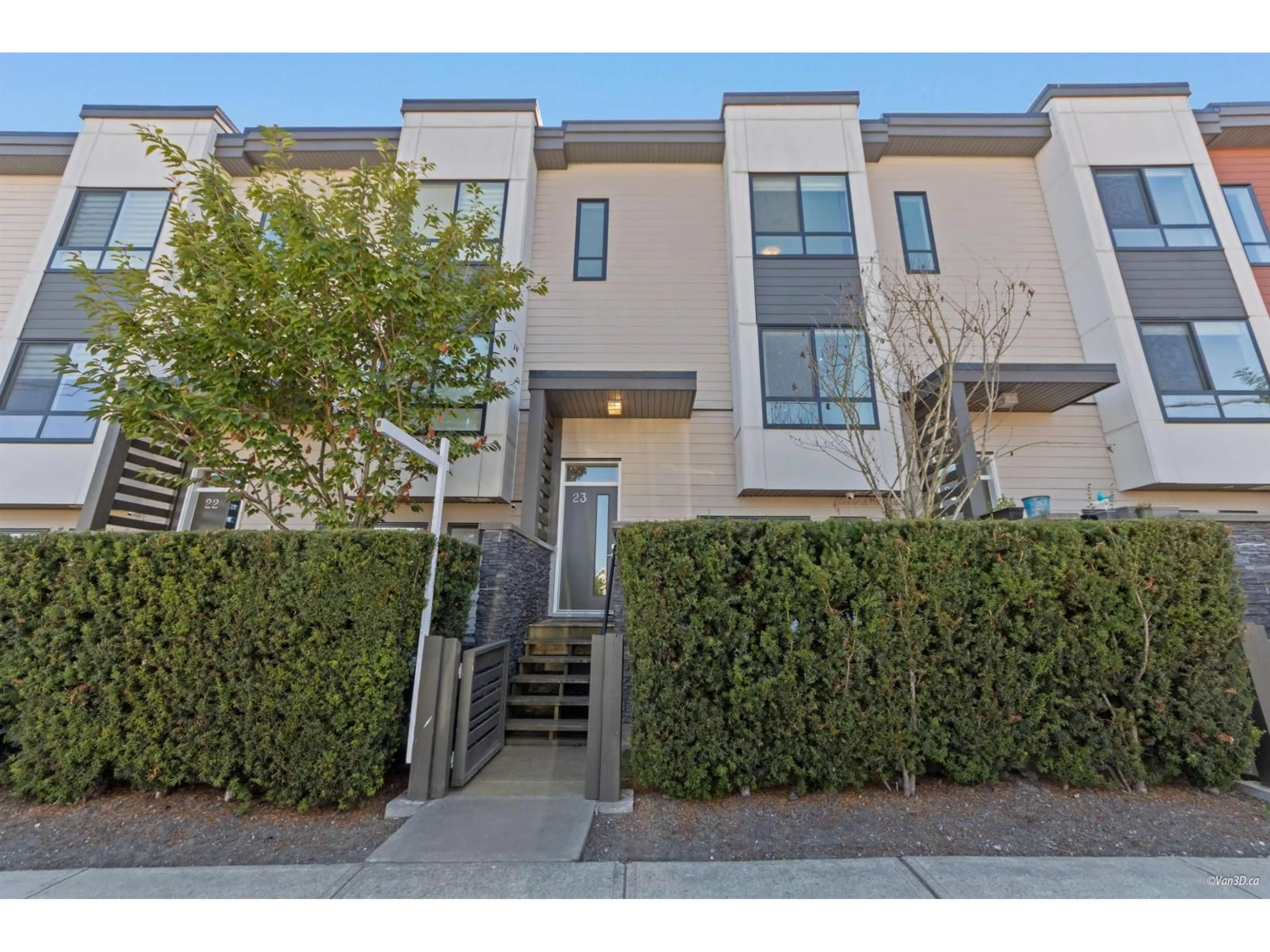 A pic from outside/outdoor area/front of a property/back of a property/a pic from drone, street for 23 - 1670 160 STREET, Surrey British Columbia V4A0C6