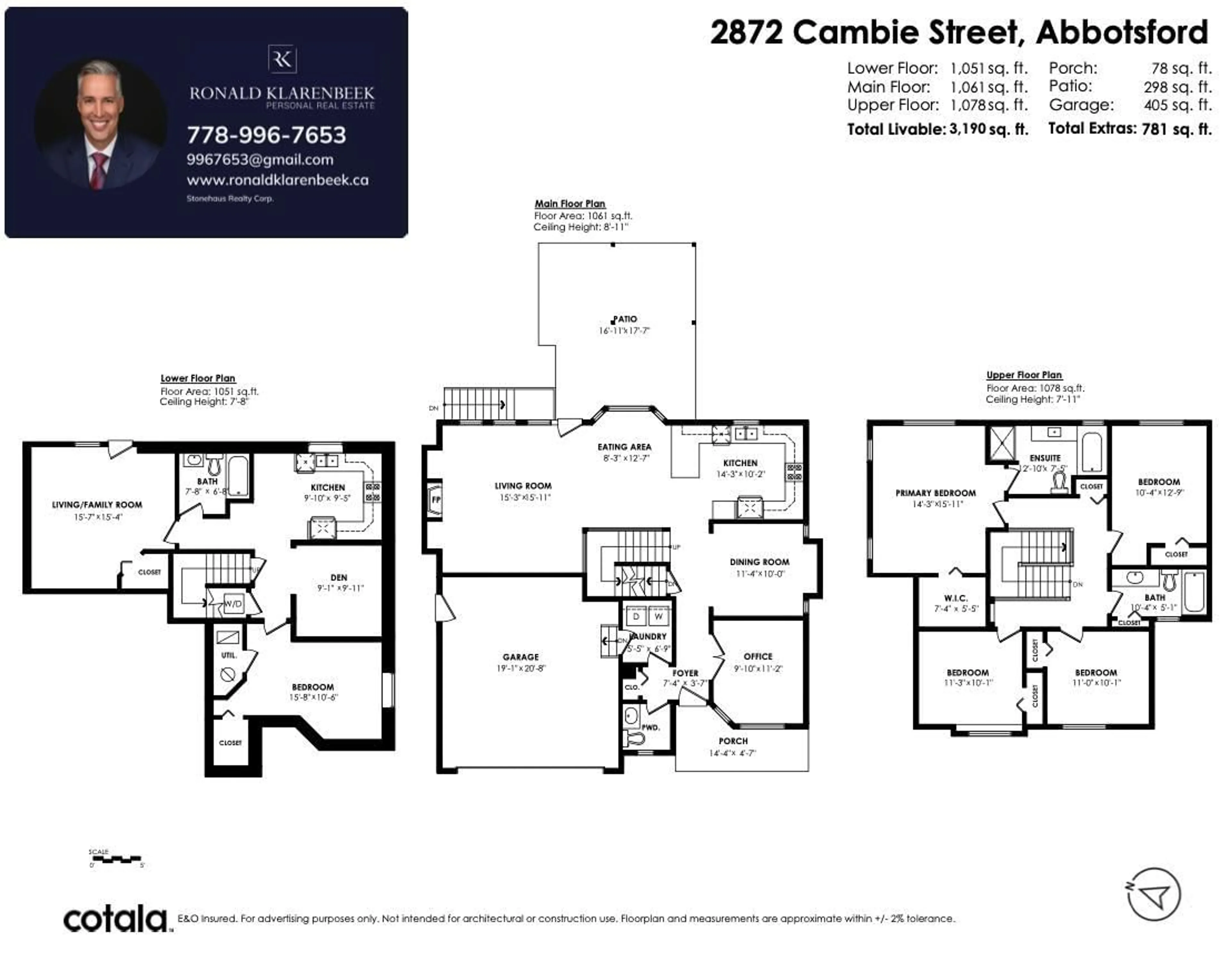 Floor plan for 2872 CAMBIE STREET, Abbotsford British Columbia V4X2R9