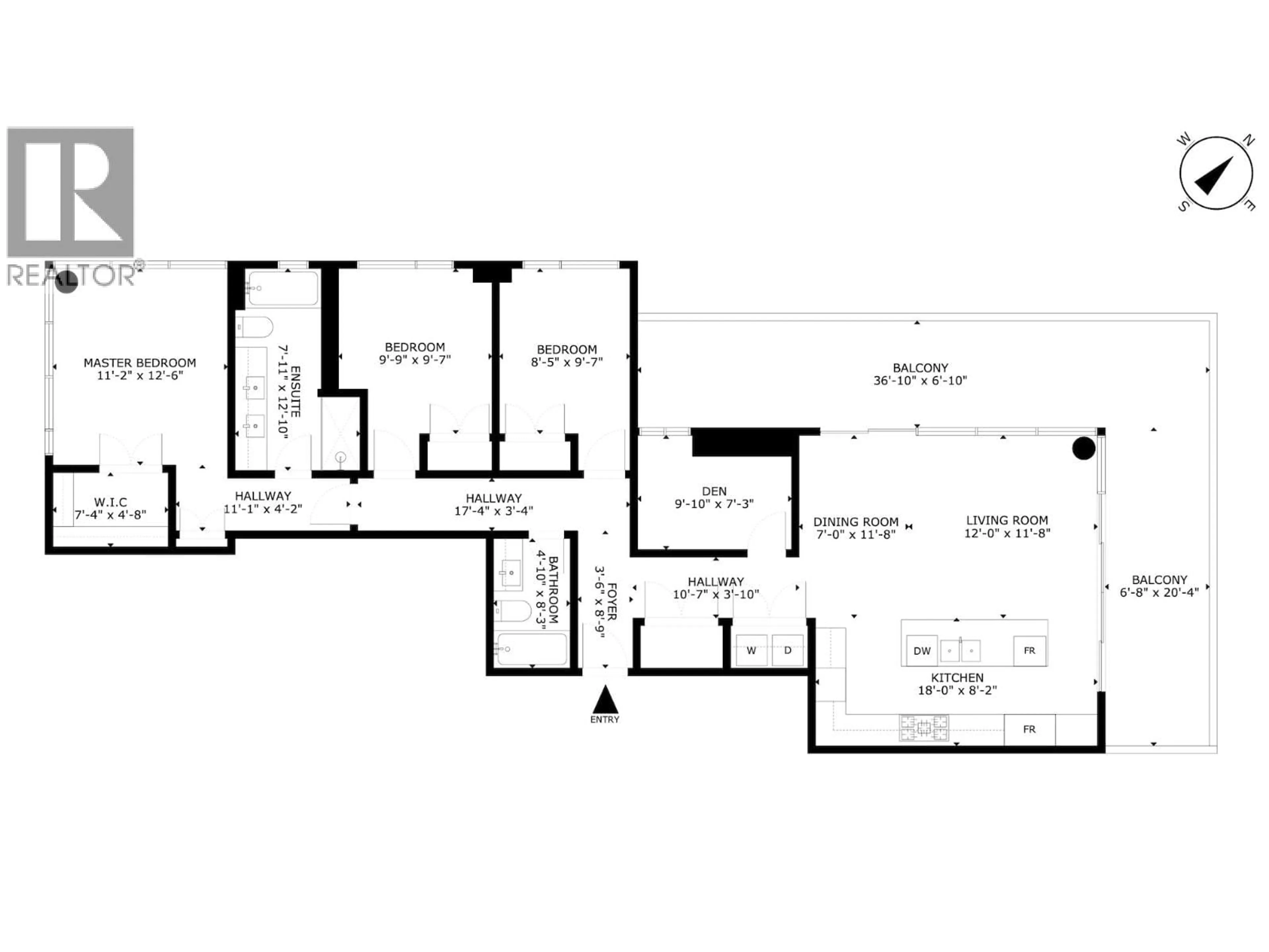 Floor plan for 4702 - 567 CLARKE ROAD, Coquitlam British Columbia V3J0K7