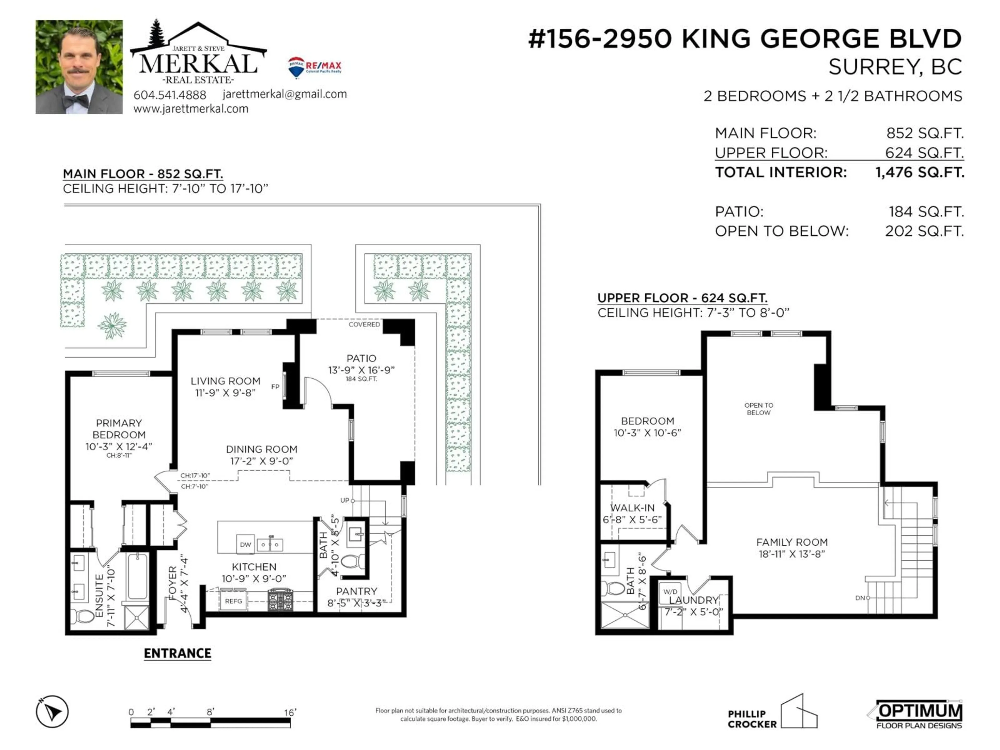 Floor plan for 156 - 2950 KING GEORGE BOULEVARD, Surrey British Columbia V4P0E5