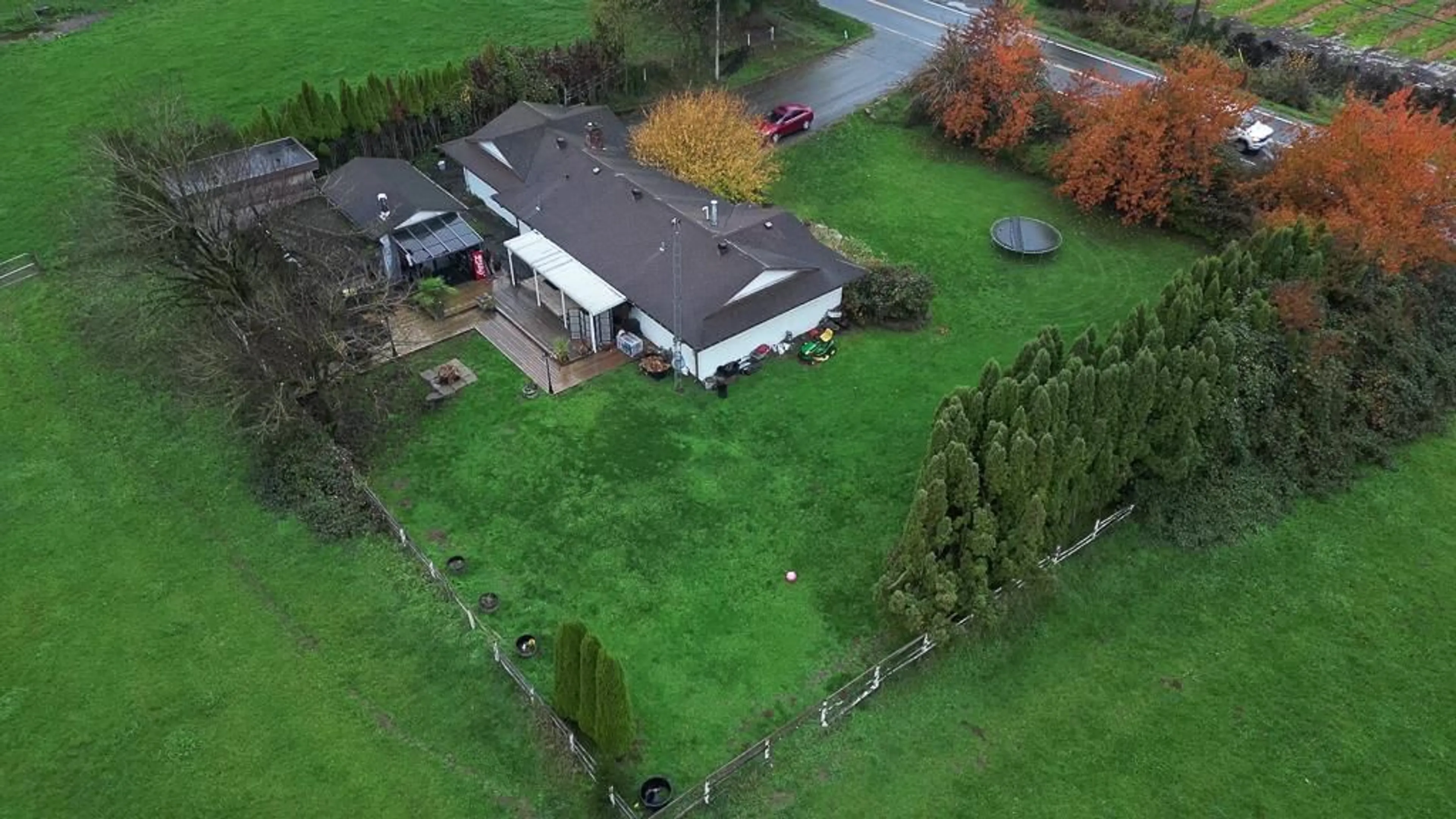 A pic from outside/outdoor area/front of a property/back of a property/a pic from drone, building for 28712 58 AVENUE, Abbotsford British Columbia V4X2P6