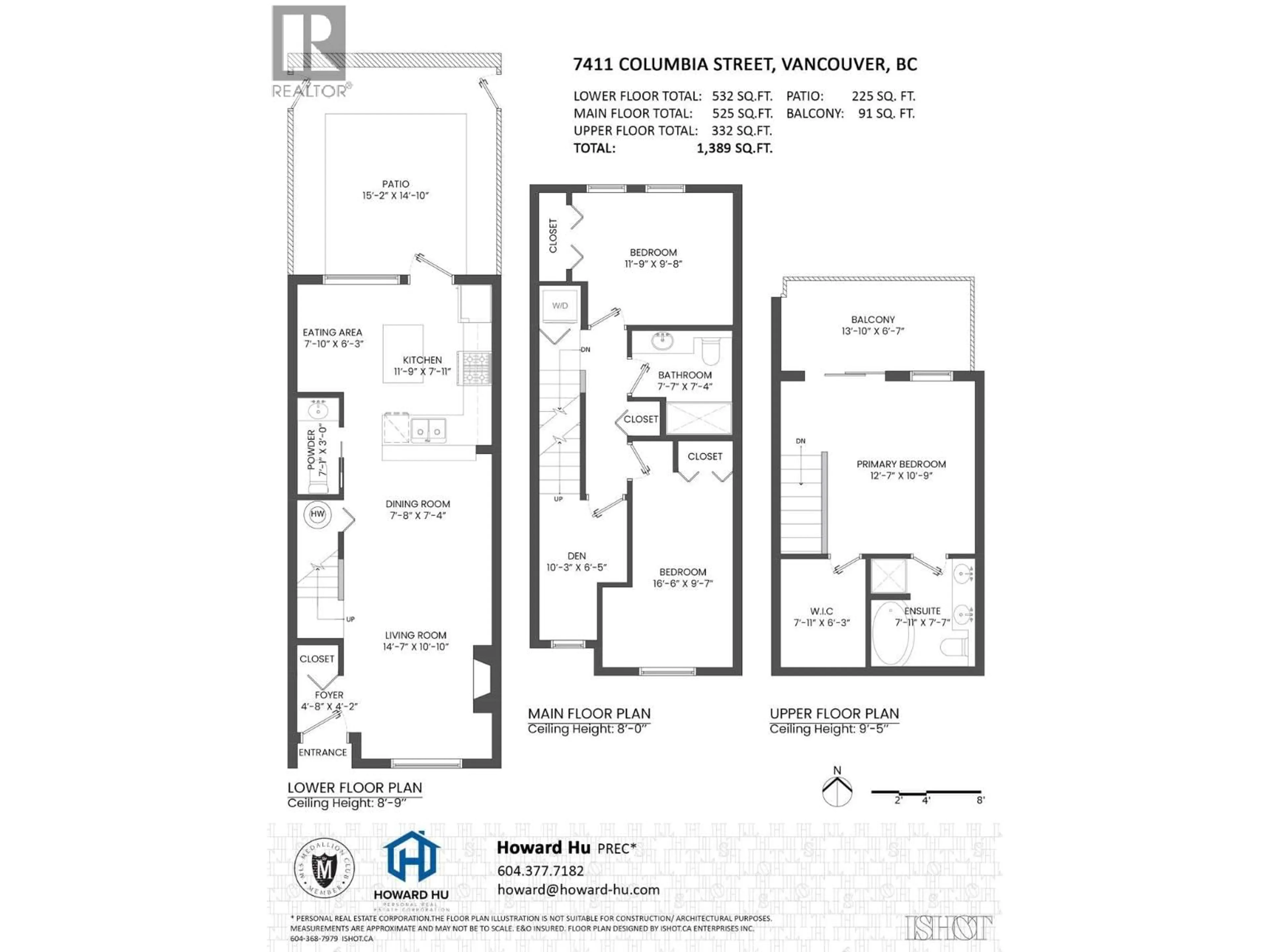 Floor plan for 7411 COLUMBIA STREET, Vancouver British Columbia V5X4X4