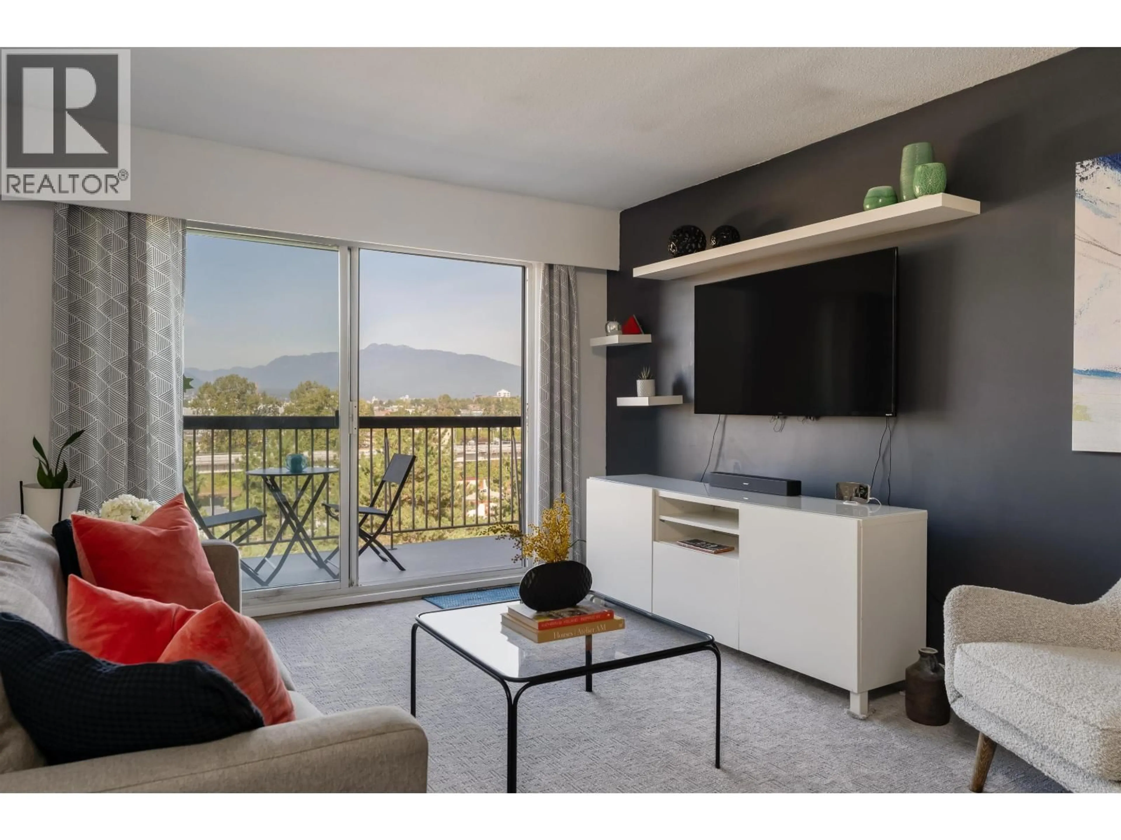 Living room with furniture, unknown for 808 - 756 GREAT NORTHERN WAY, Vancouver British Columbia V5T1E4