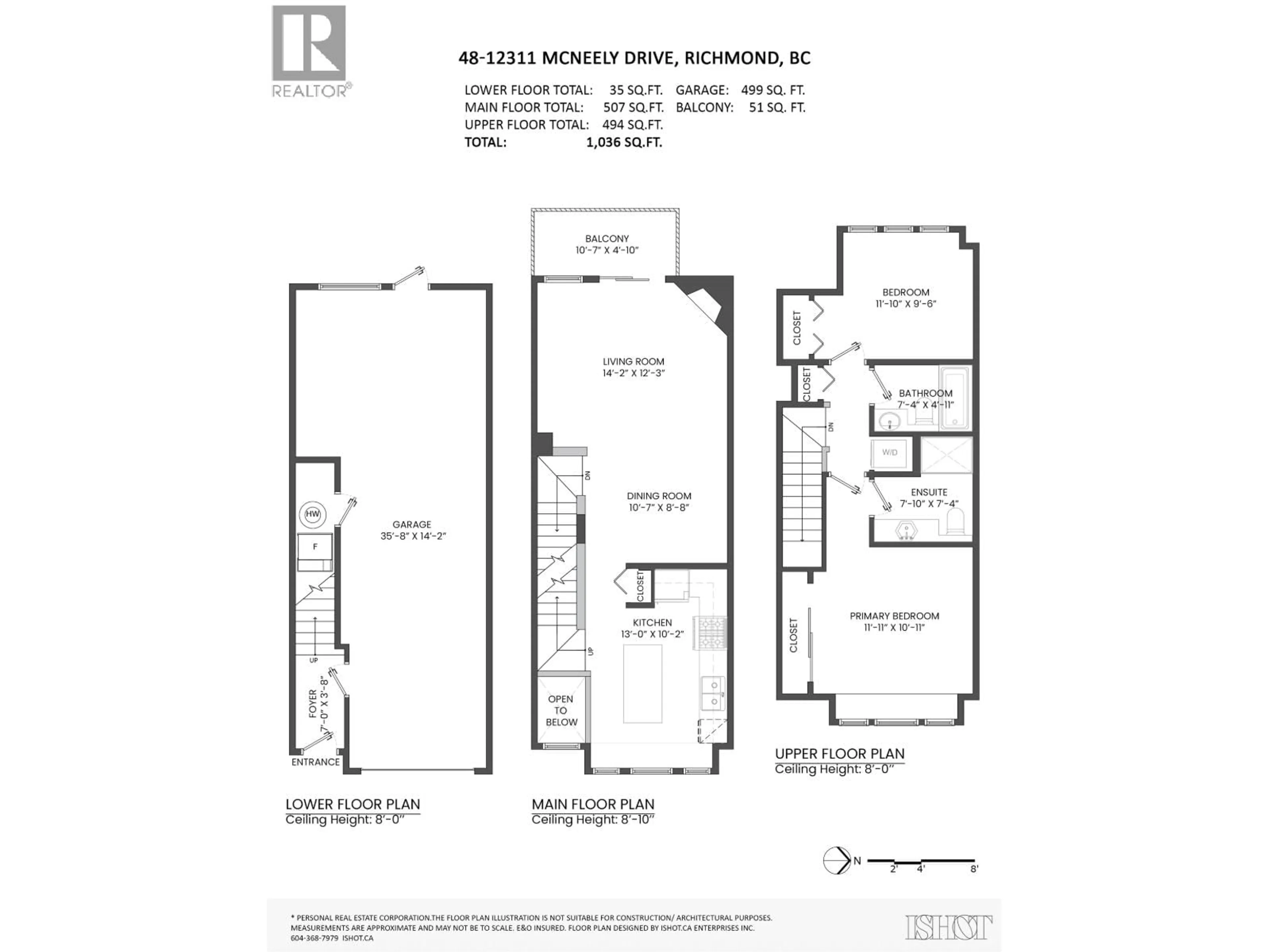 Floor plan for 48 - 12311 MCNEELY DRIVE, Richmond British Columbia V6V2S2