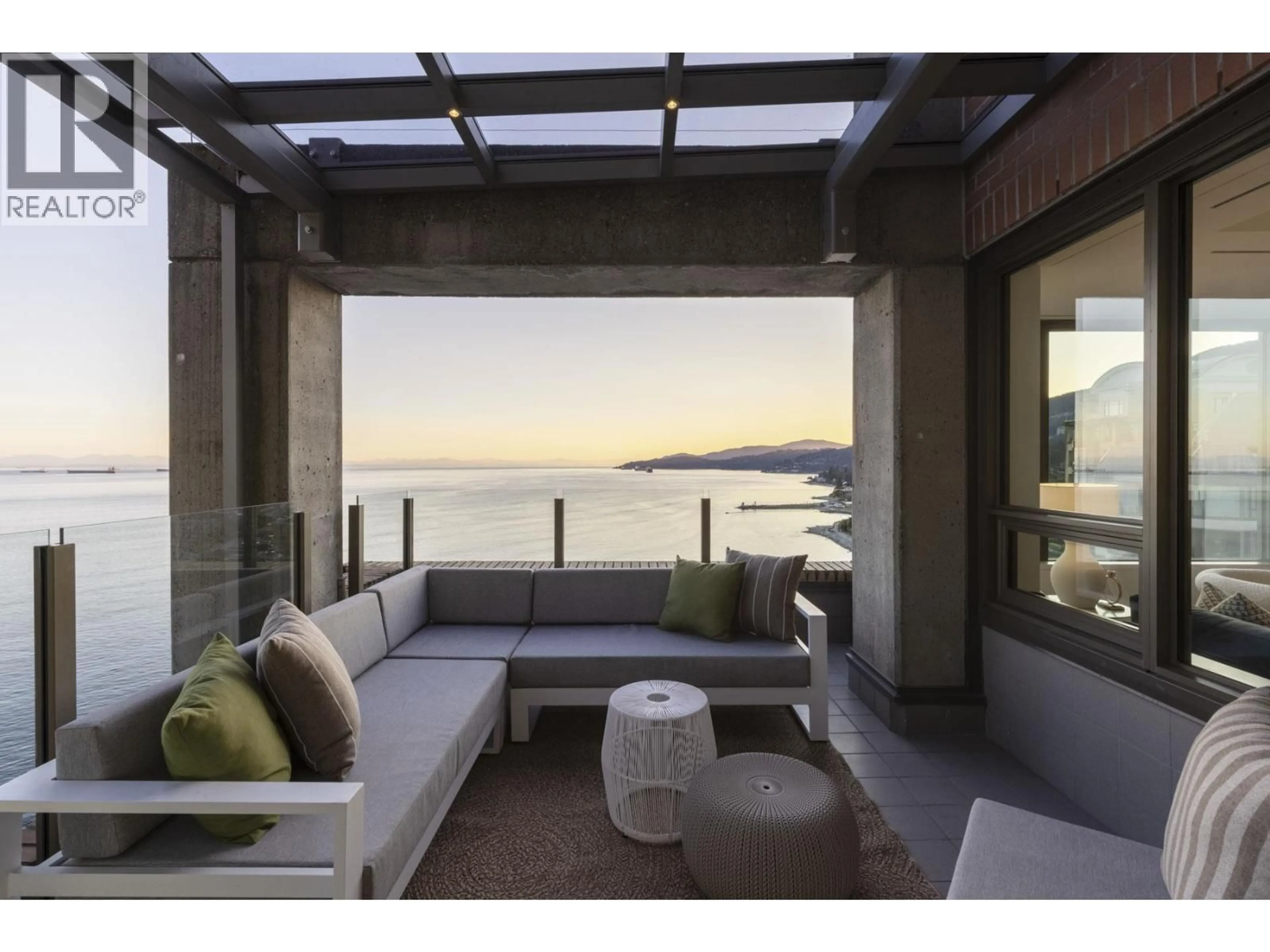 Patio, water/lake/river/ocean view for 12 - 2250 BELLEVUE AVENUE, West Vancouver British Columbia V7V1C6