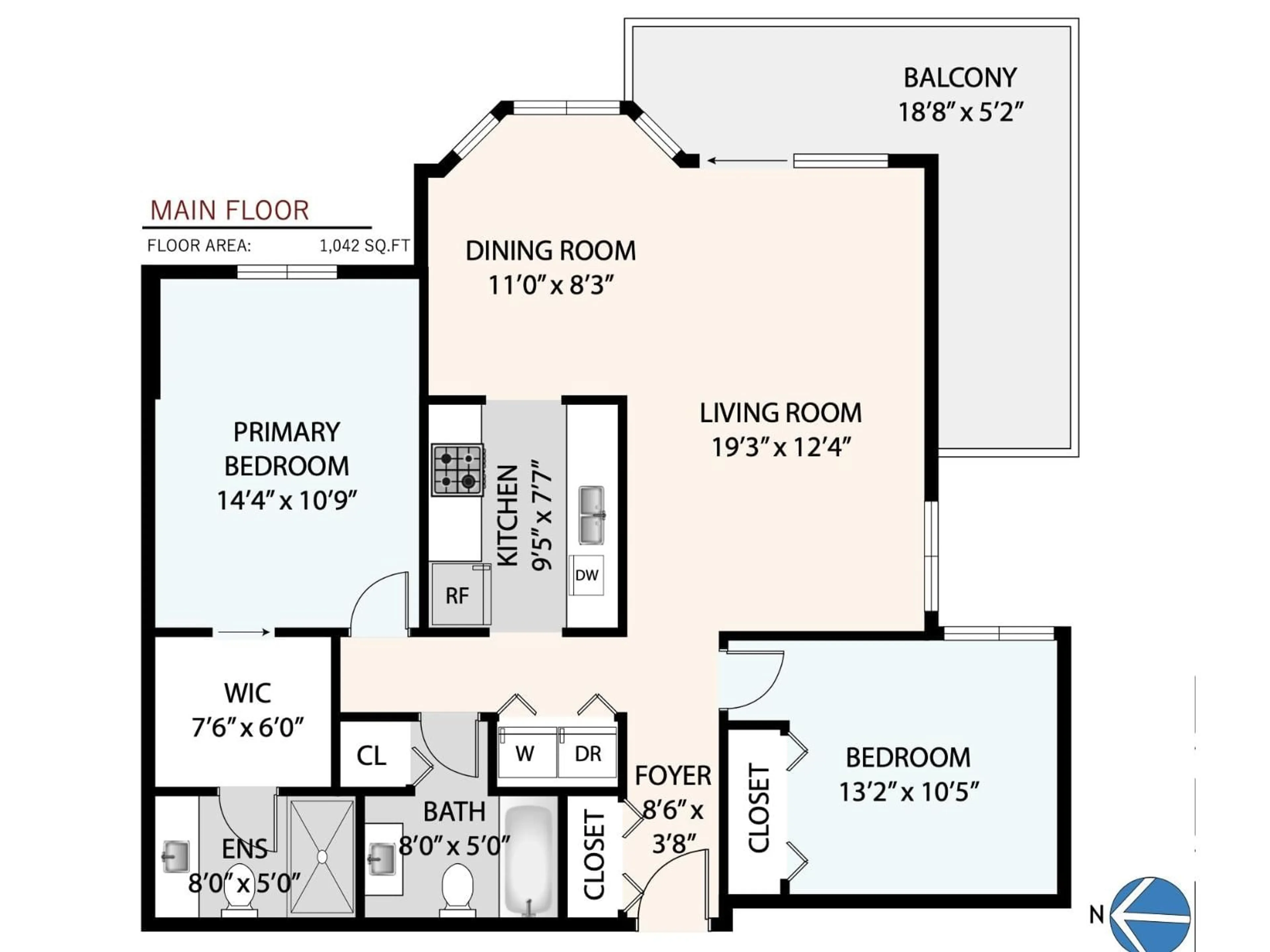 Floor plan for 202 - 1460 MARTIN STREET, White Rock British Columbia V4B3W7