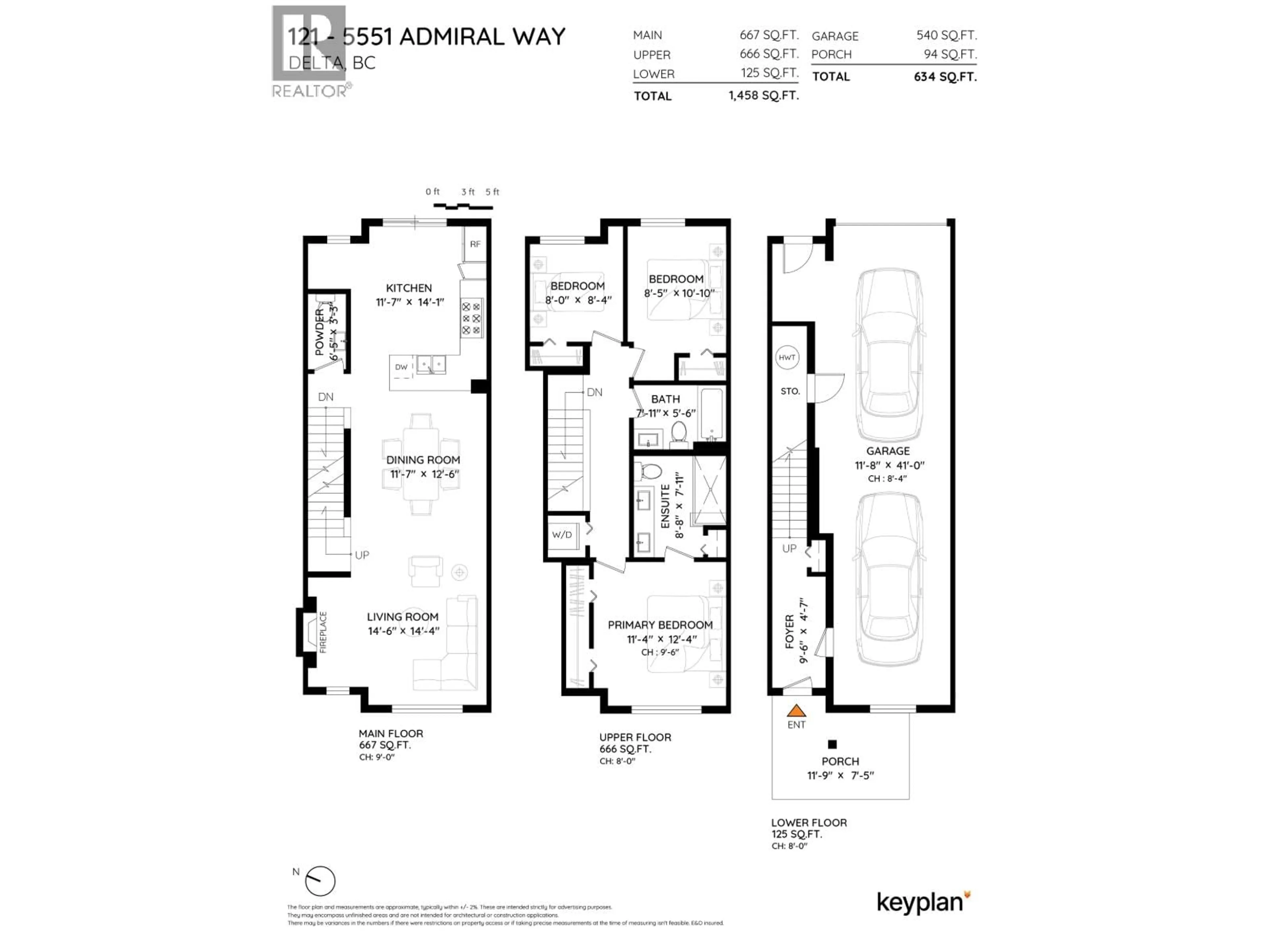 Floor plan for 121 - 5551 ADMIRAL WAY, Delta British Columbia V4K0C9