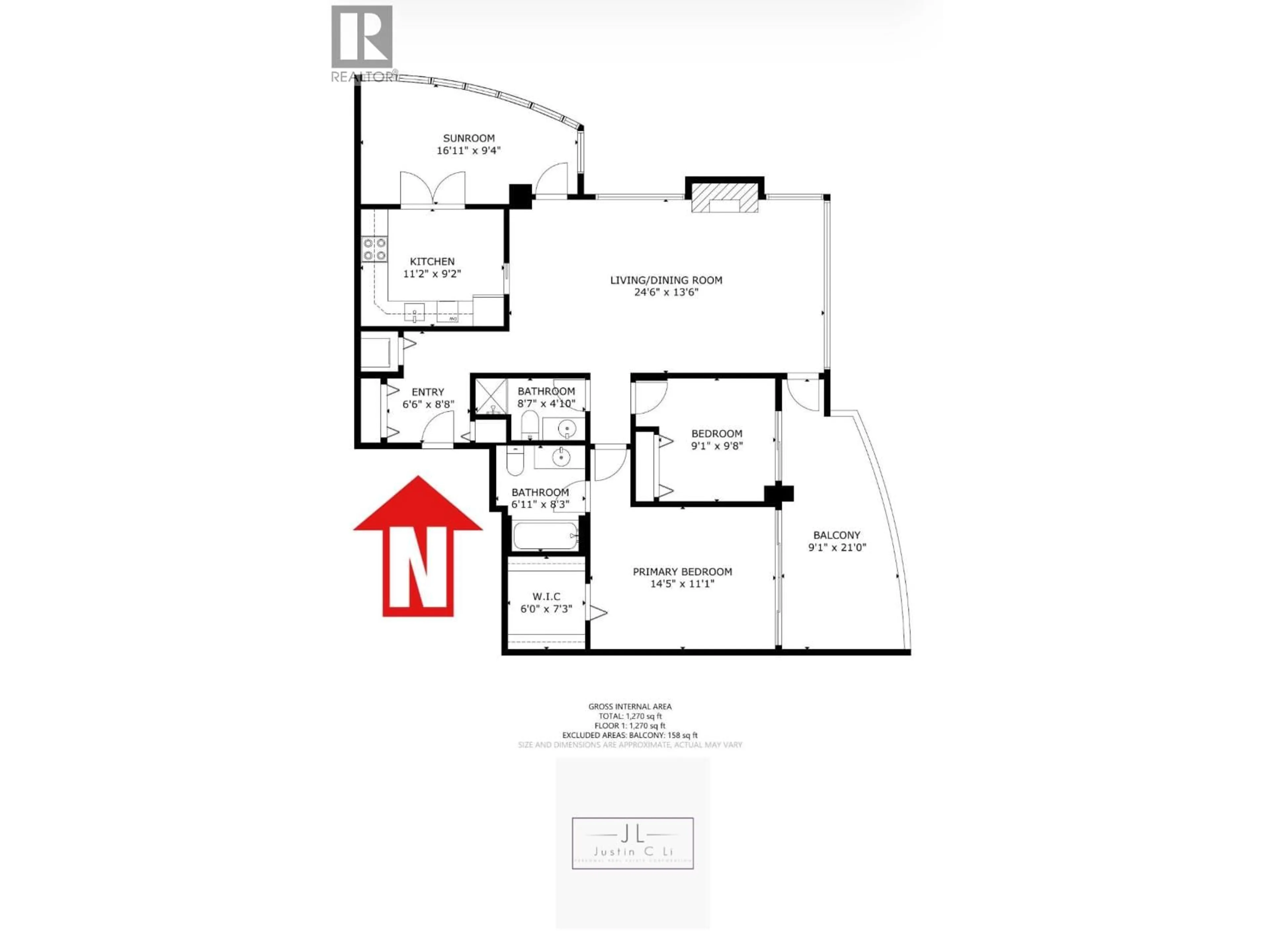 Floor plan for 2201 - 6521 BONSOR AVENUE, Burnaby British Columbia V5H4N3