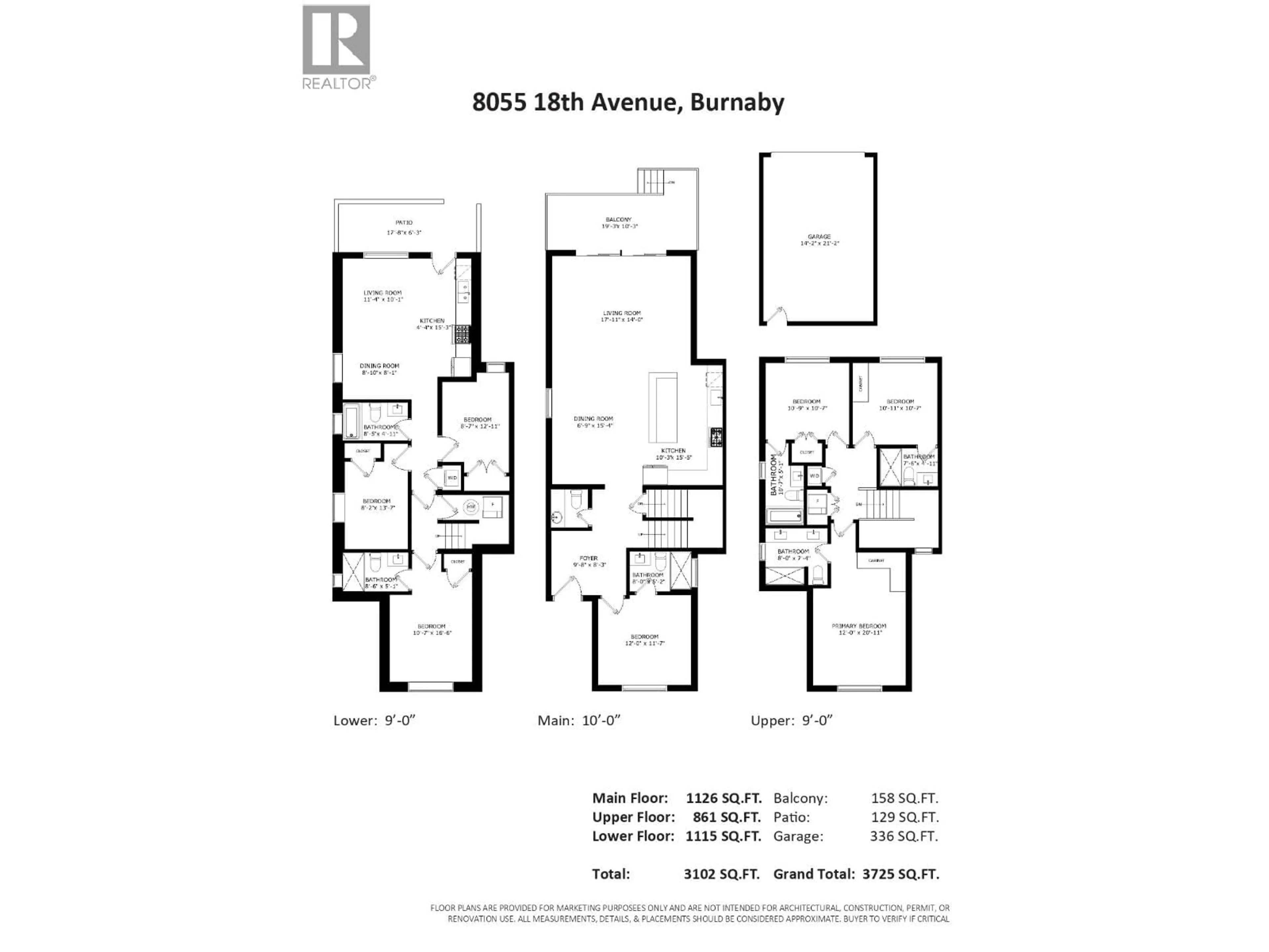 Floor plan for 8055 18TH AVENUE, Burnaby British Columbia V3N1J9