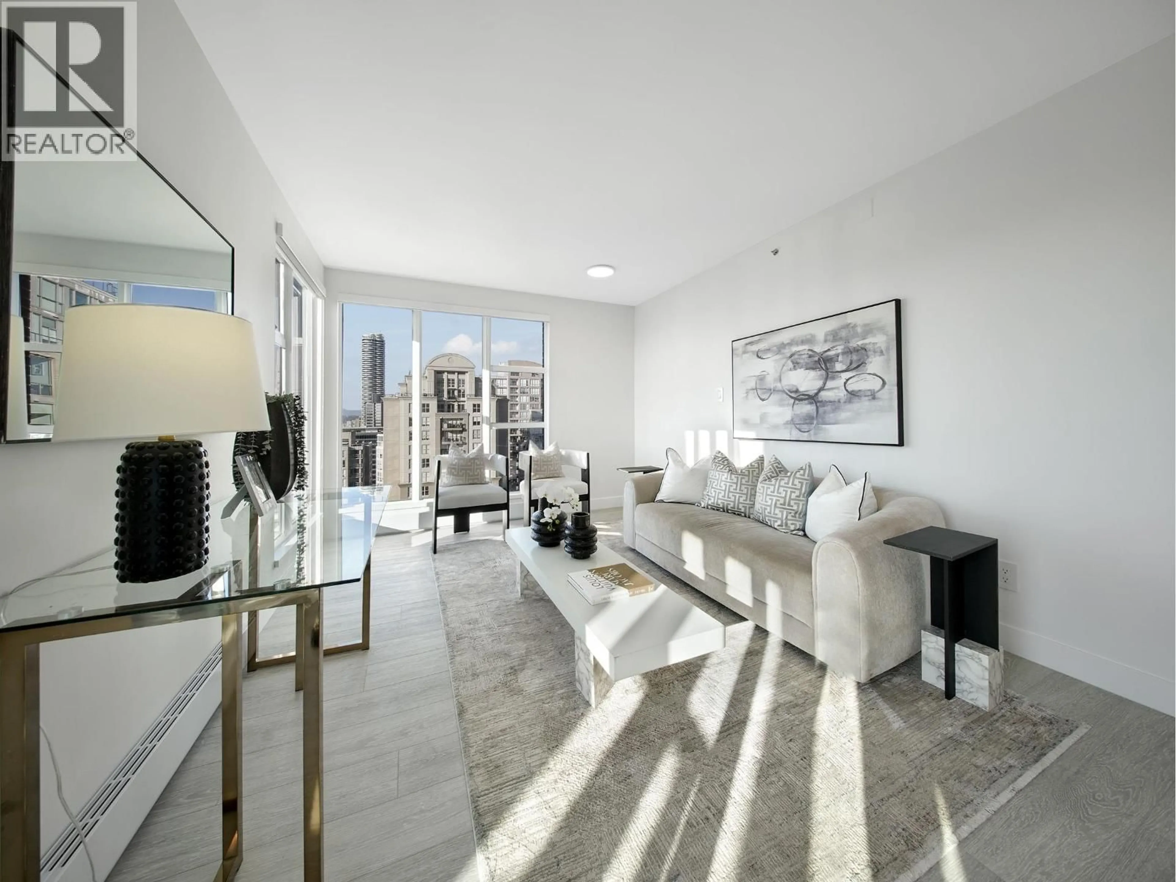 Living room with furniture, unknown for 3309 - 939 HOMER STREET, Vancouver British Columbia V6B2W6