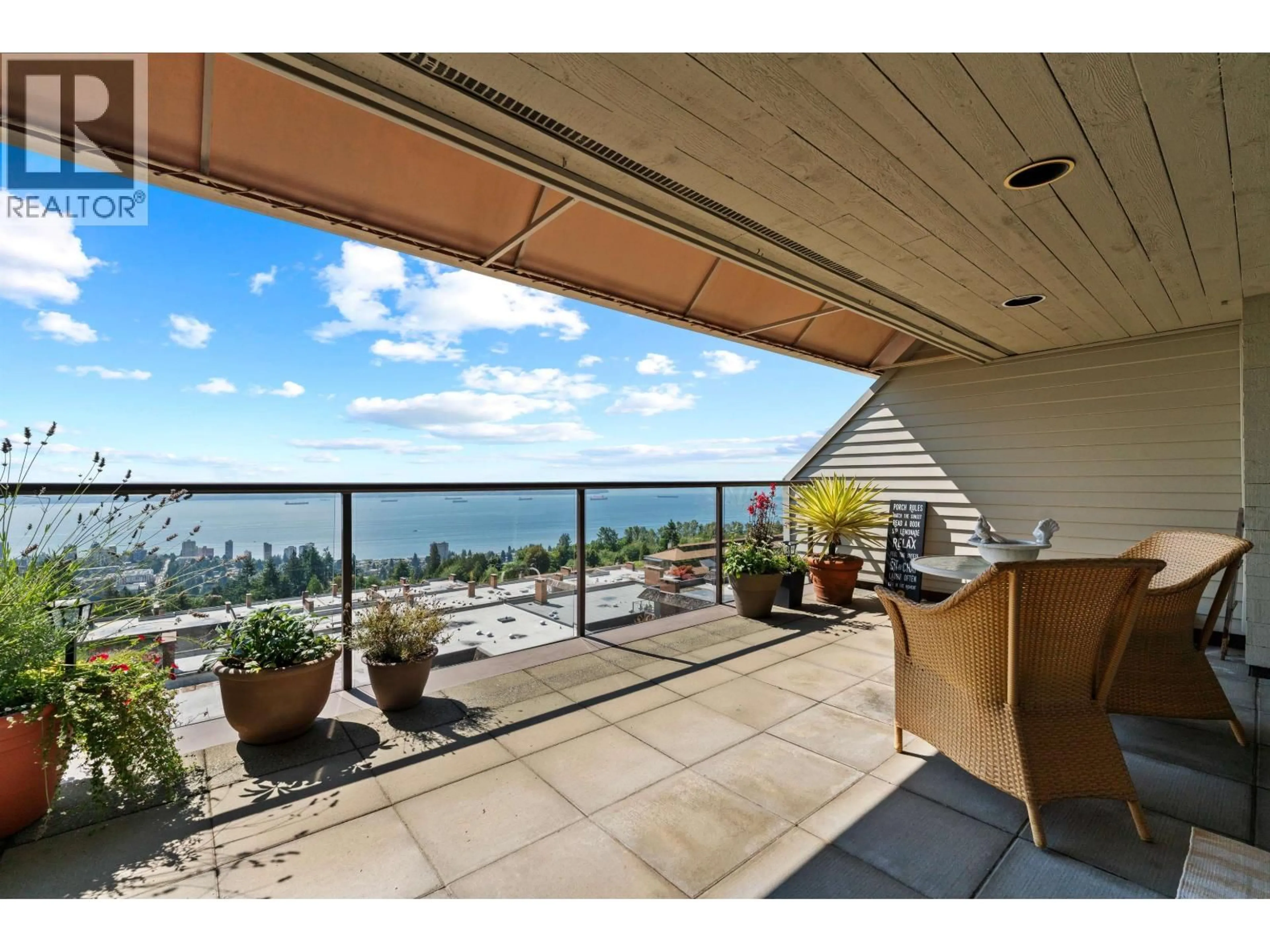 Patio, water/lake/river/ocean view for 48 - 2250 FOLKESTONE WAY, West Vancouver British Columbia V7S2X7