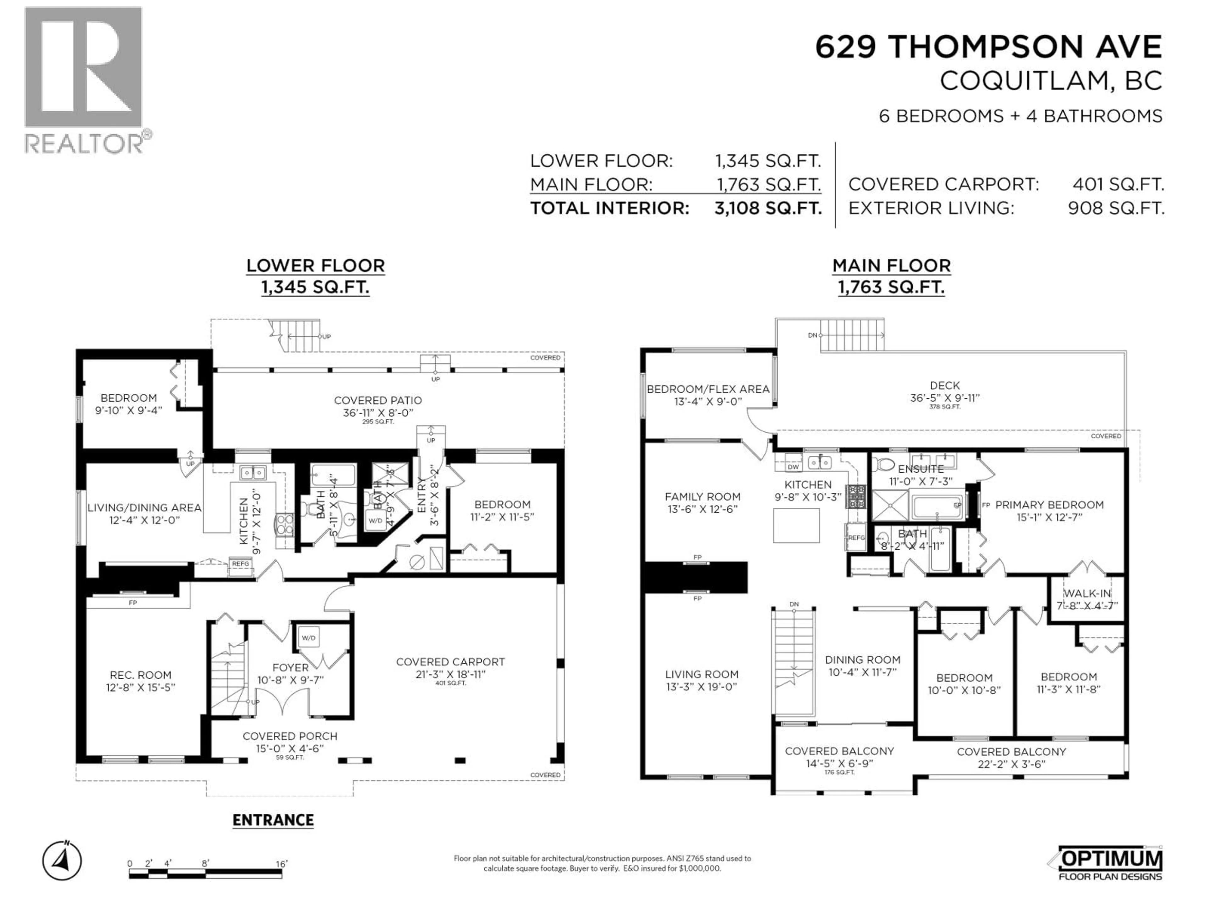 Floor plan for 629 THOMPSON AVENUE, Coquitlam British Columbia V3J3Z9