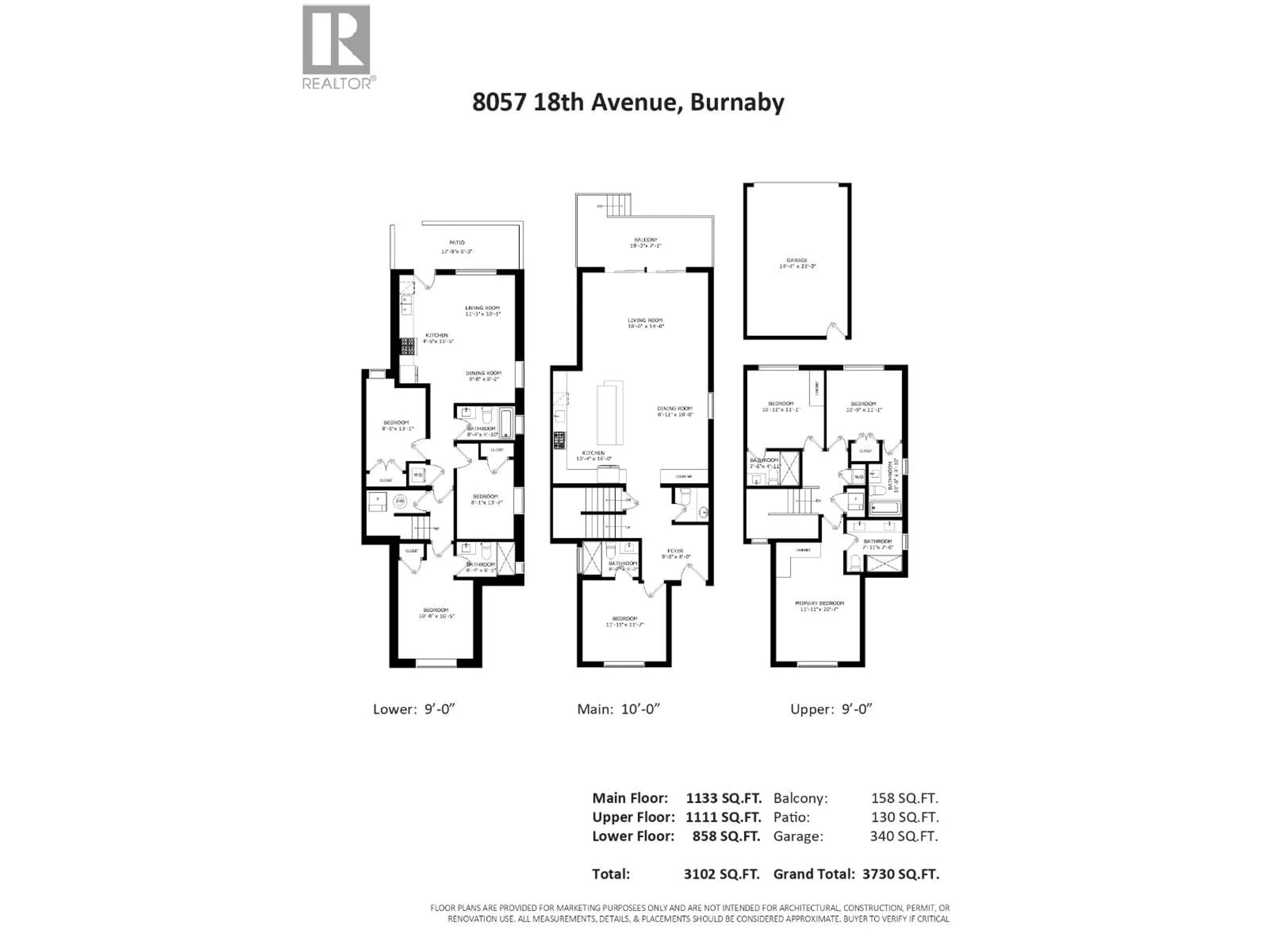 Floor plan for 8057 18TH AVENUE, Burnaby British Columbia V3N1J9