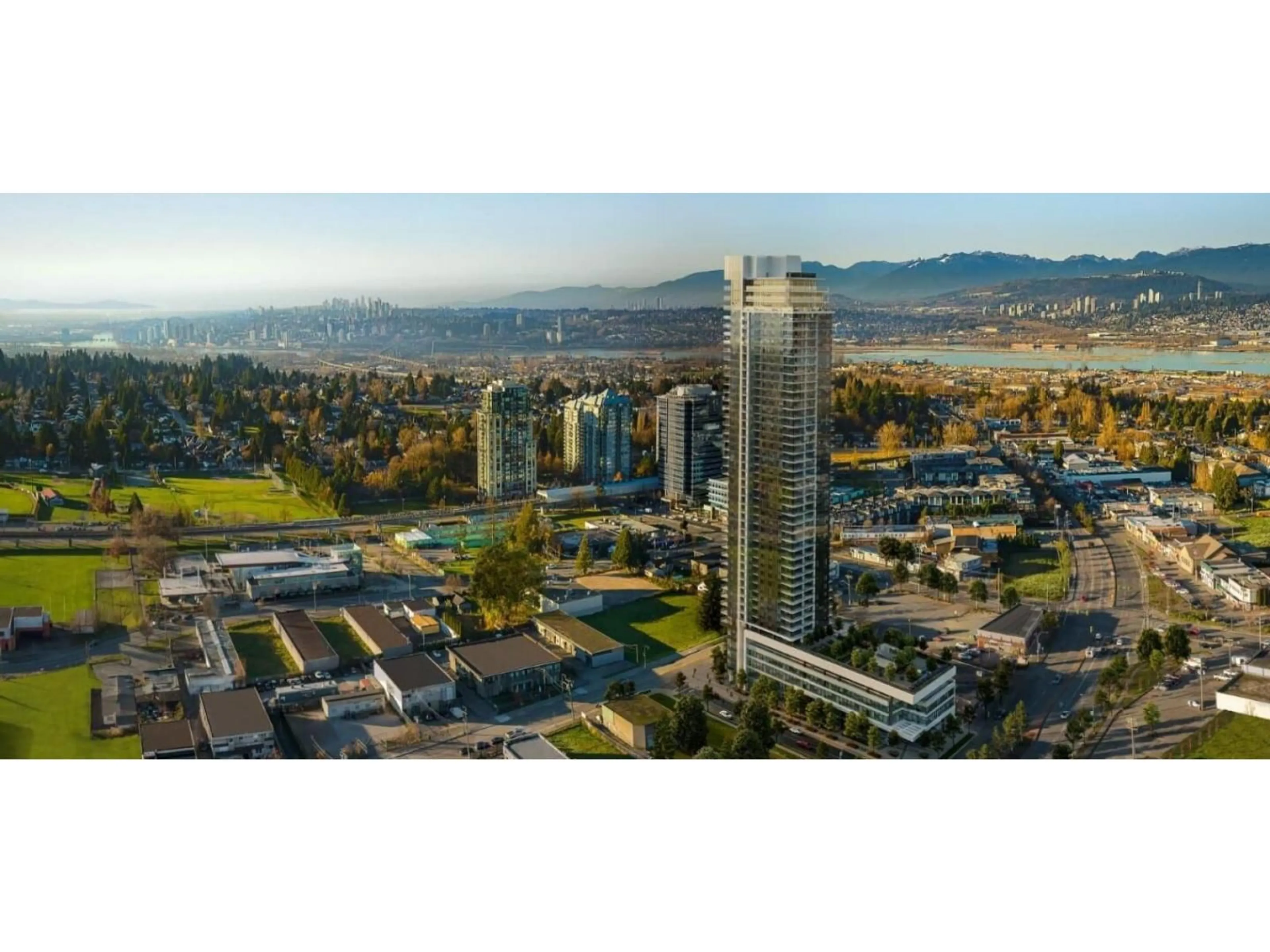 A pic from outside/outdoor area/front of a property/back of a property/a pic from drone, city buildings view from balcony for 808 - 10750 135A STREET, Surrey British Columbia V3T0V4