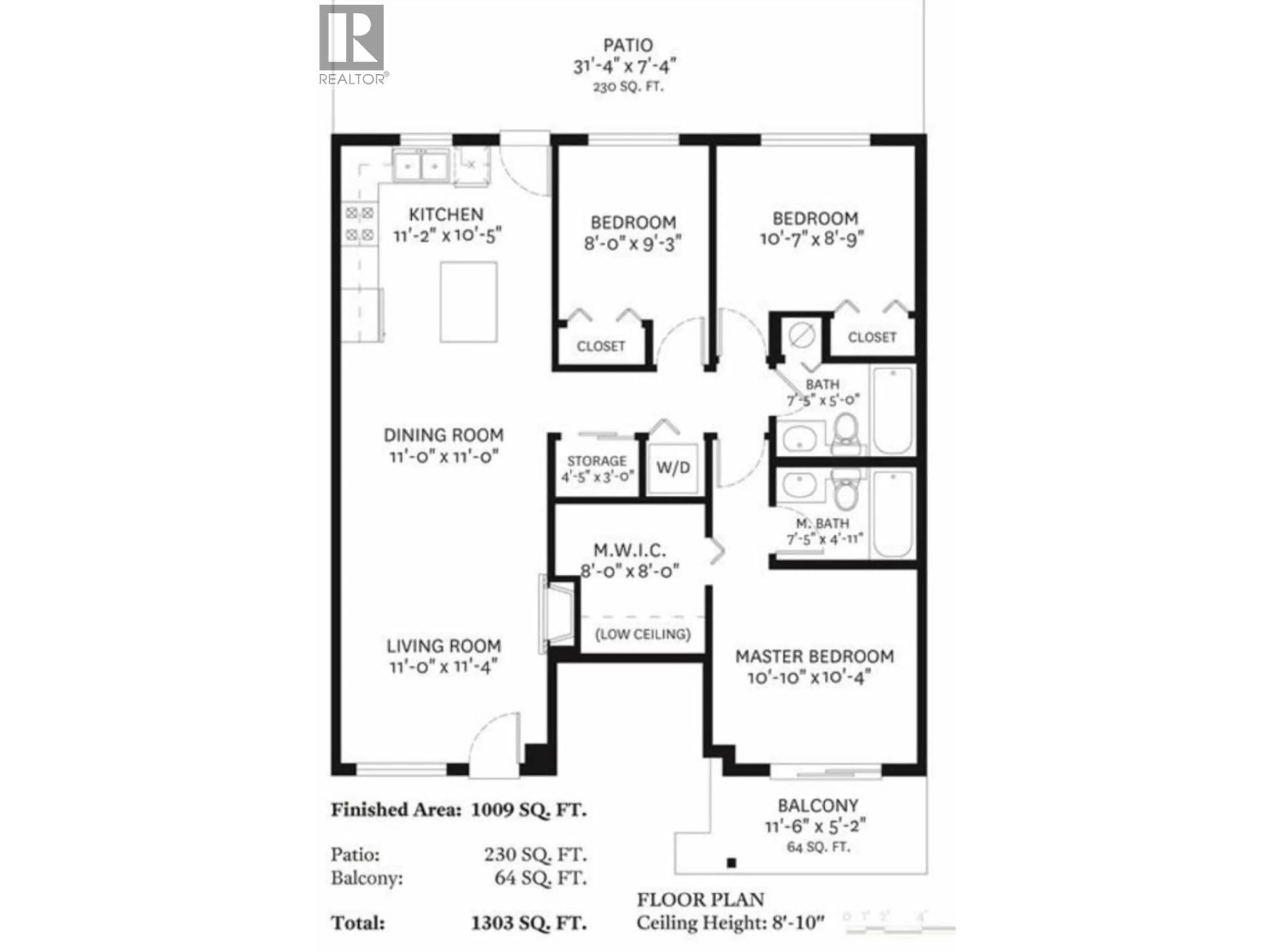 Floor plan for 310 - 1661 FRASER AVENUE, Port Coquitlam British Columbia V3B0B6