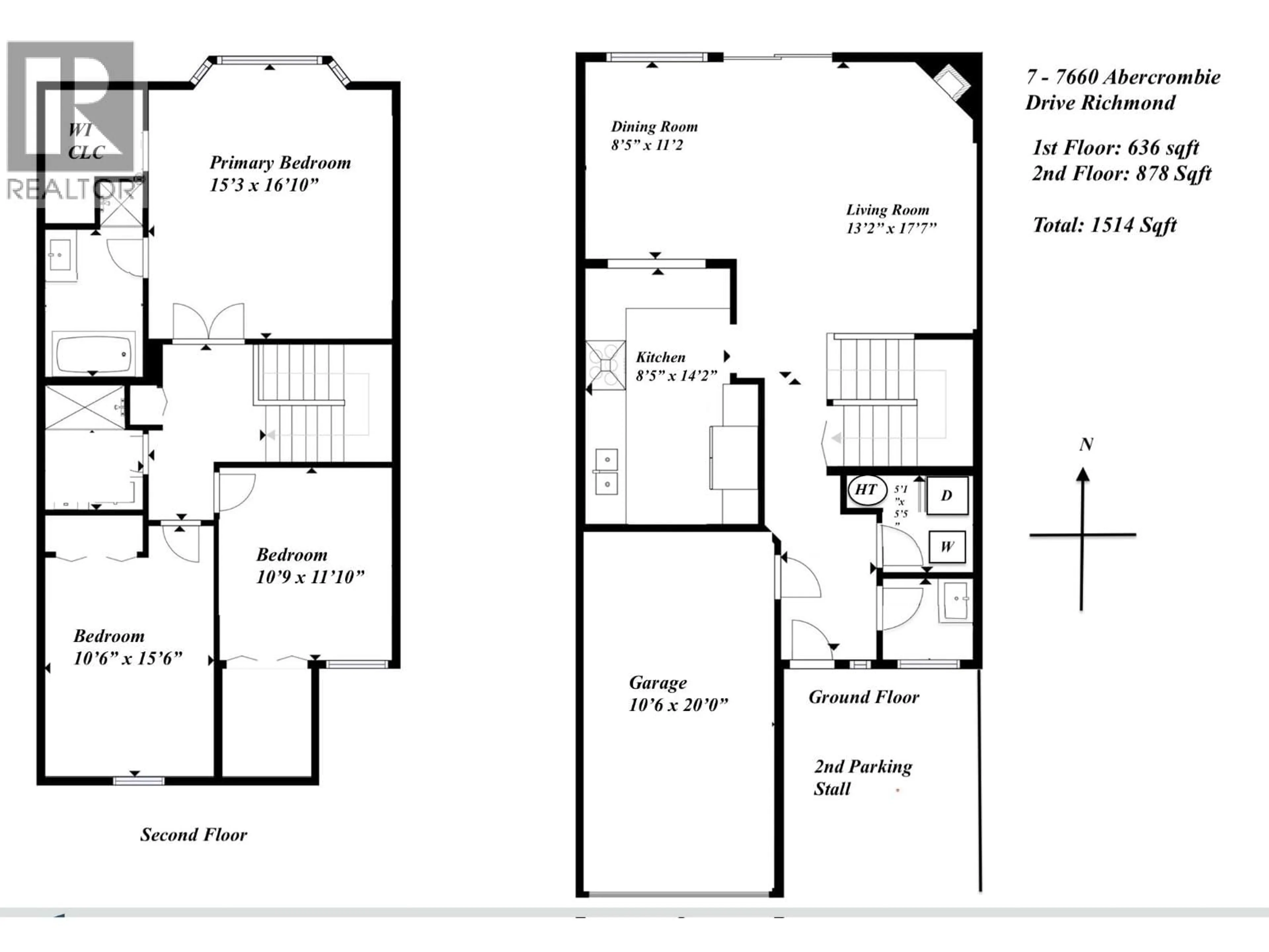 Floor plan for 7 - 7660 ABERCROMBIE DRIVE, Richmond British Columbia V6Y3X8