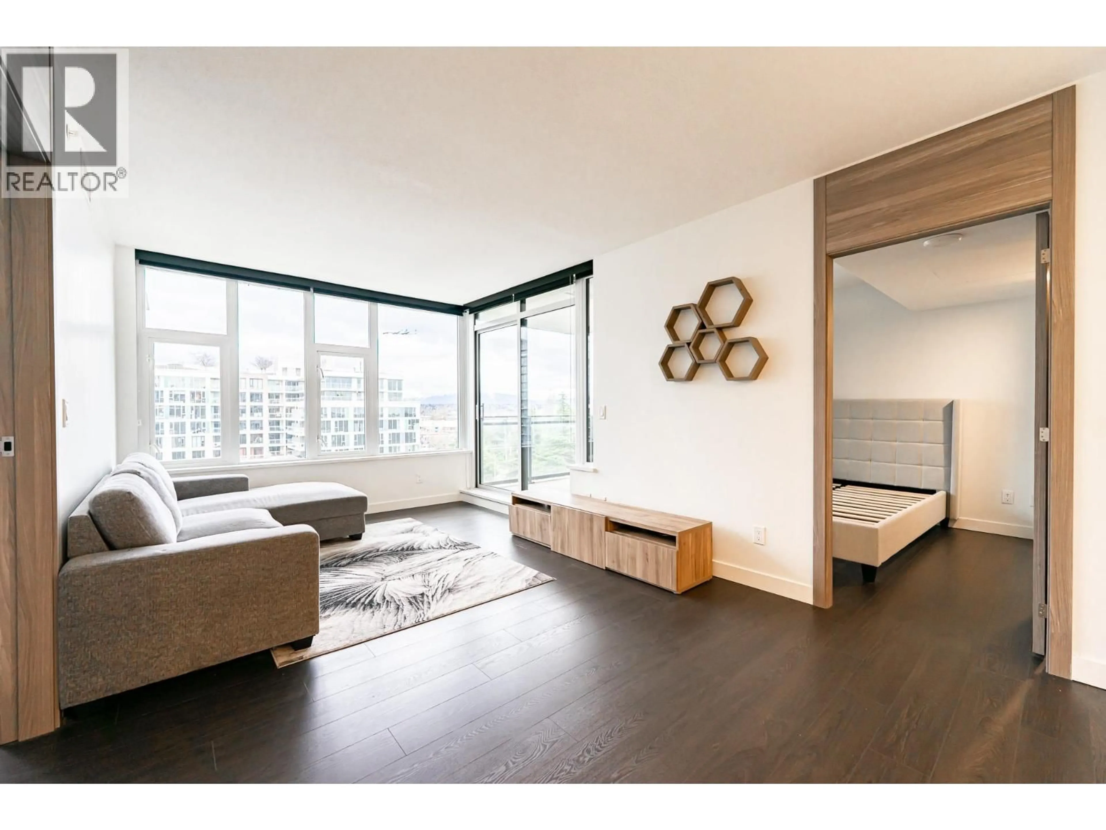 Living room with furniture, wood/laminate floor for 903 - 3300 KETCHESON ROAD, Richmond British Columbia V6X0S5