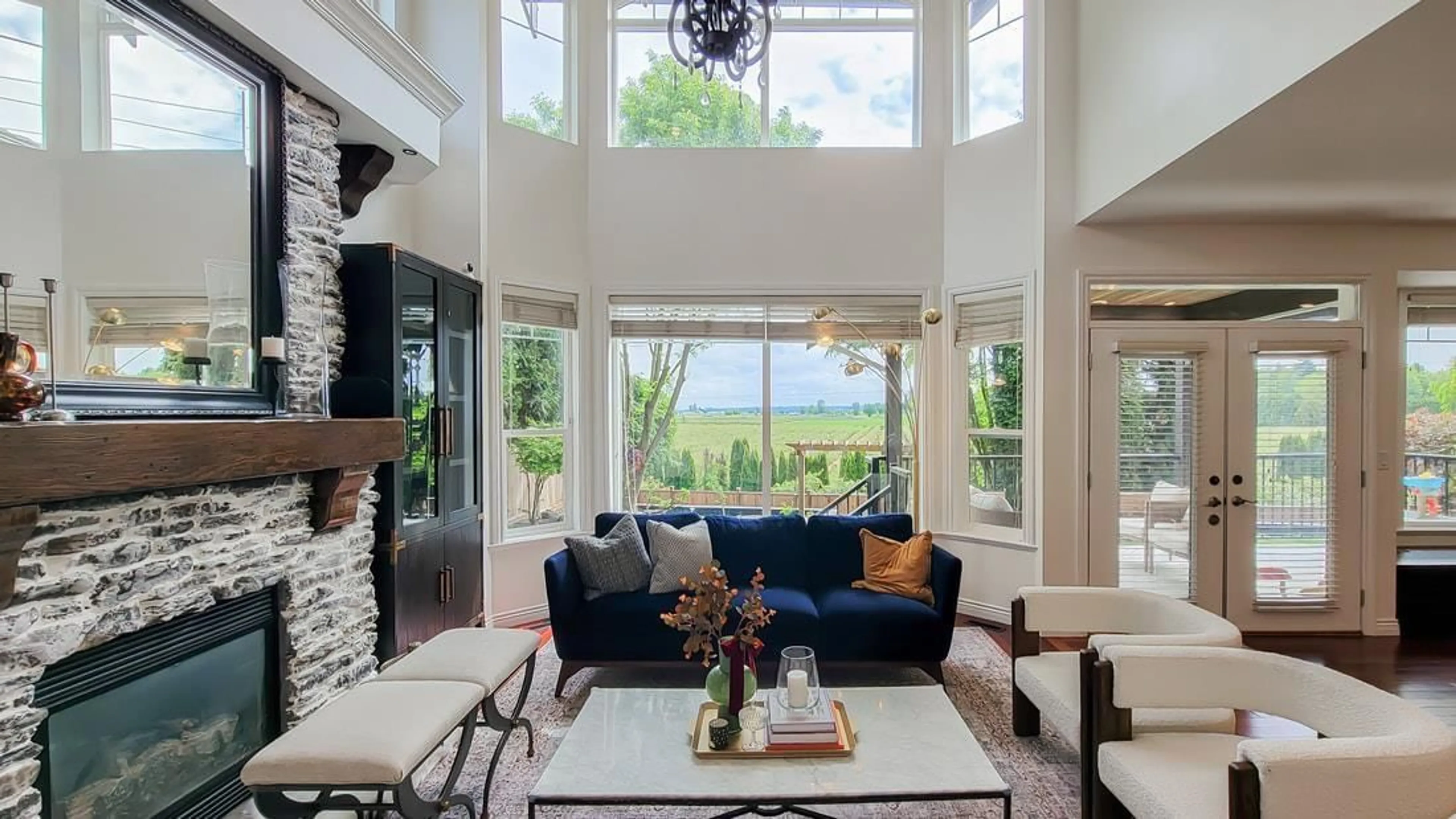 Living room with furniture, ceramic/tile floor for 3762 159A STREET, Surrey British Columbia V3Z0P1