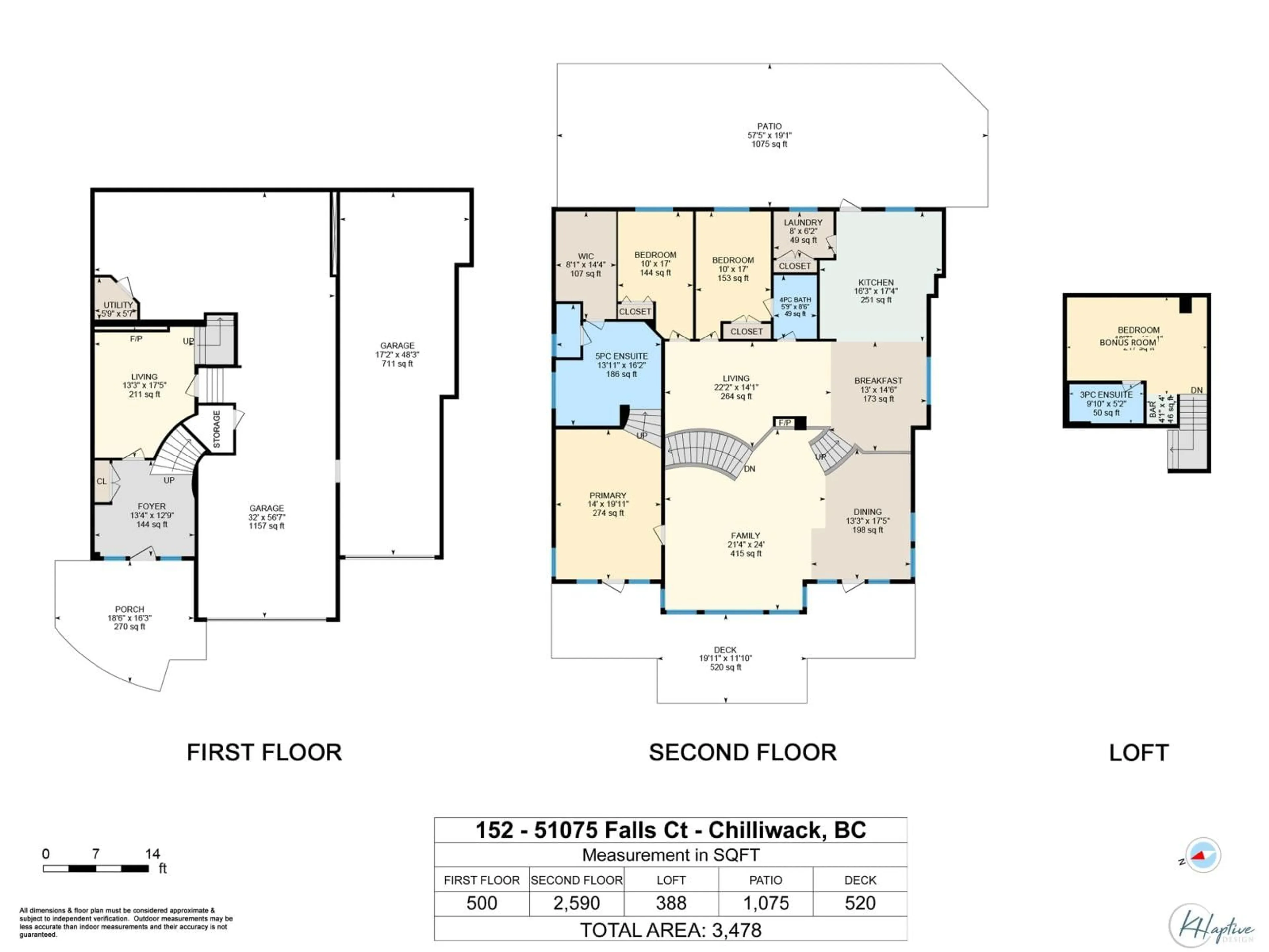 Floor plan for 152 - 51075 FALLS COURT, Chilliwack British Columbia V4Z1K7