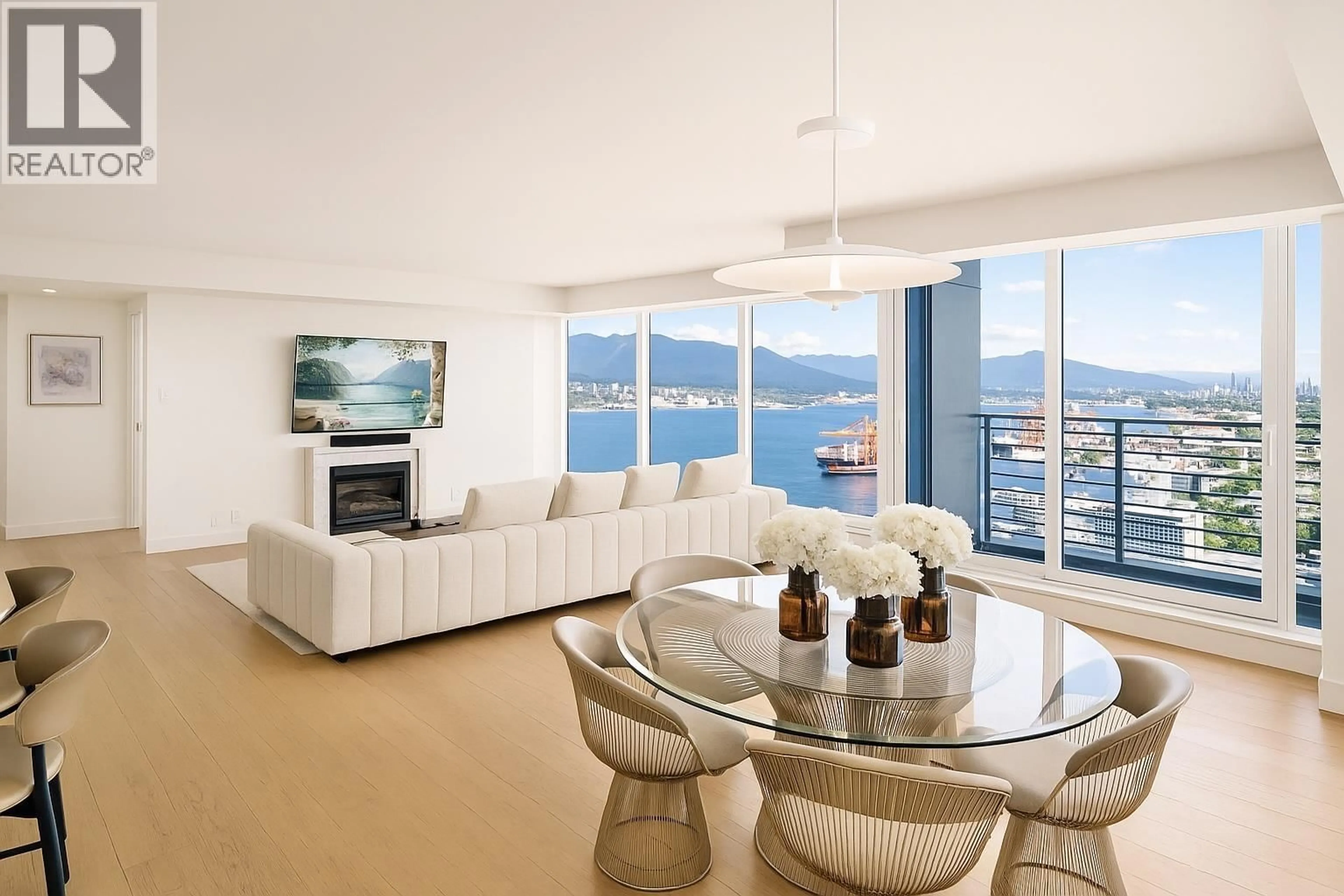 Living room with furniture, unknown for 4102 - 1011 CORDOVA STREET, Vancouver British Columbia V6C0B2