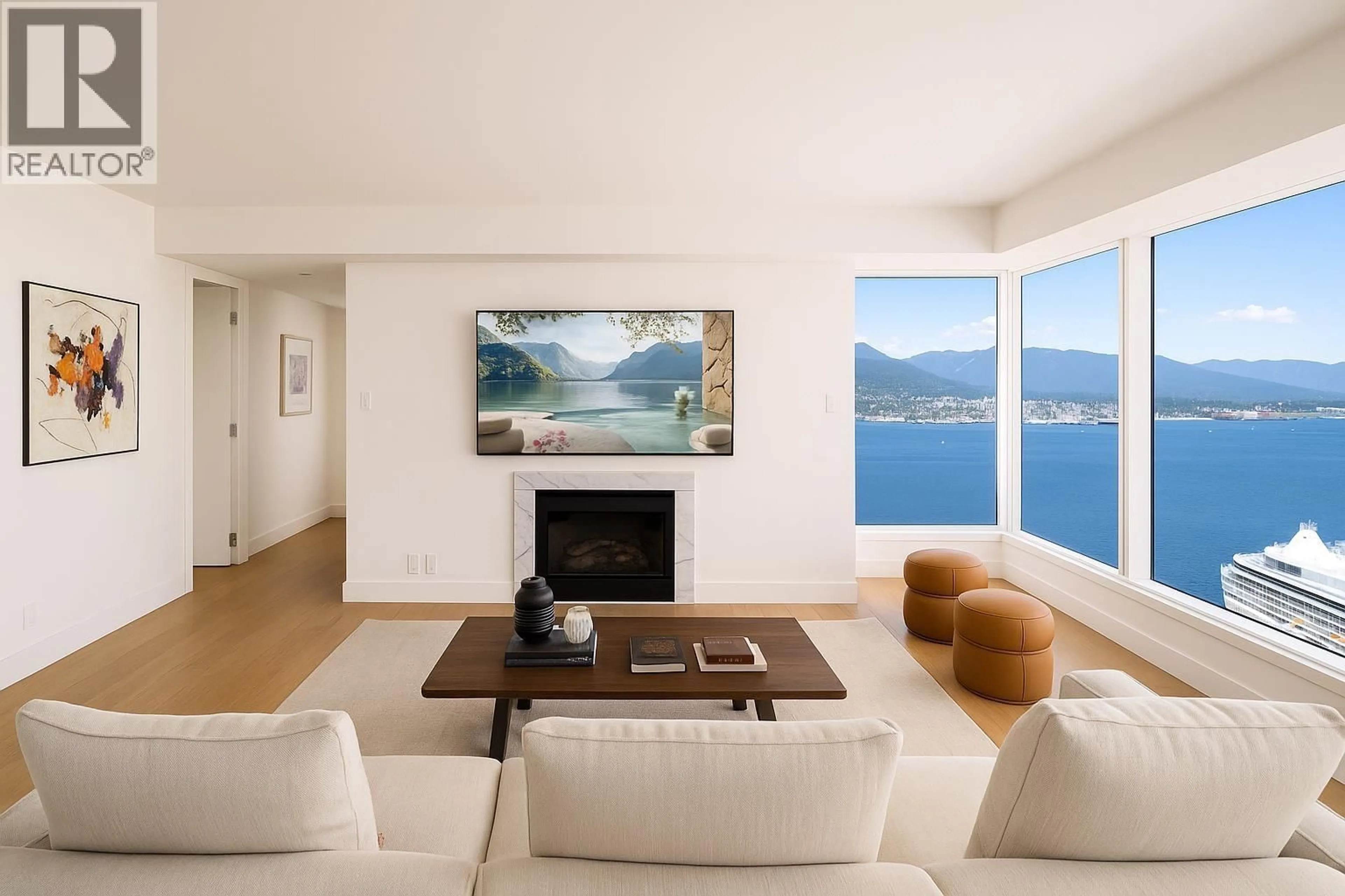 Living room with furniture, unknown for 4102 - 1011 CORDOVA STREET, Vancouver British Columbia V6C0B2