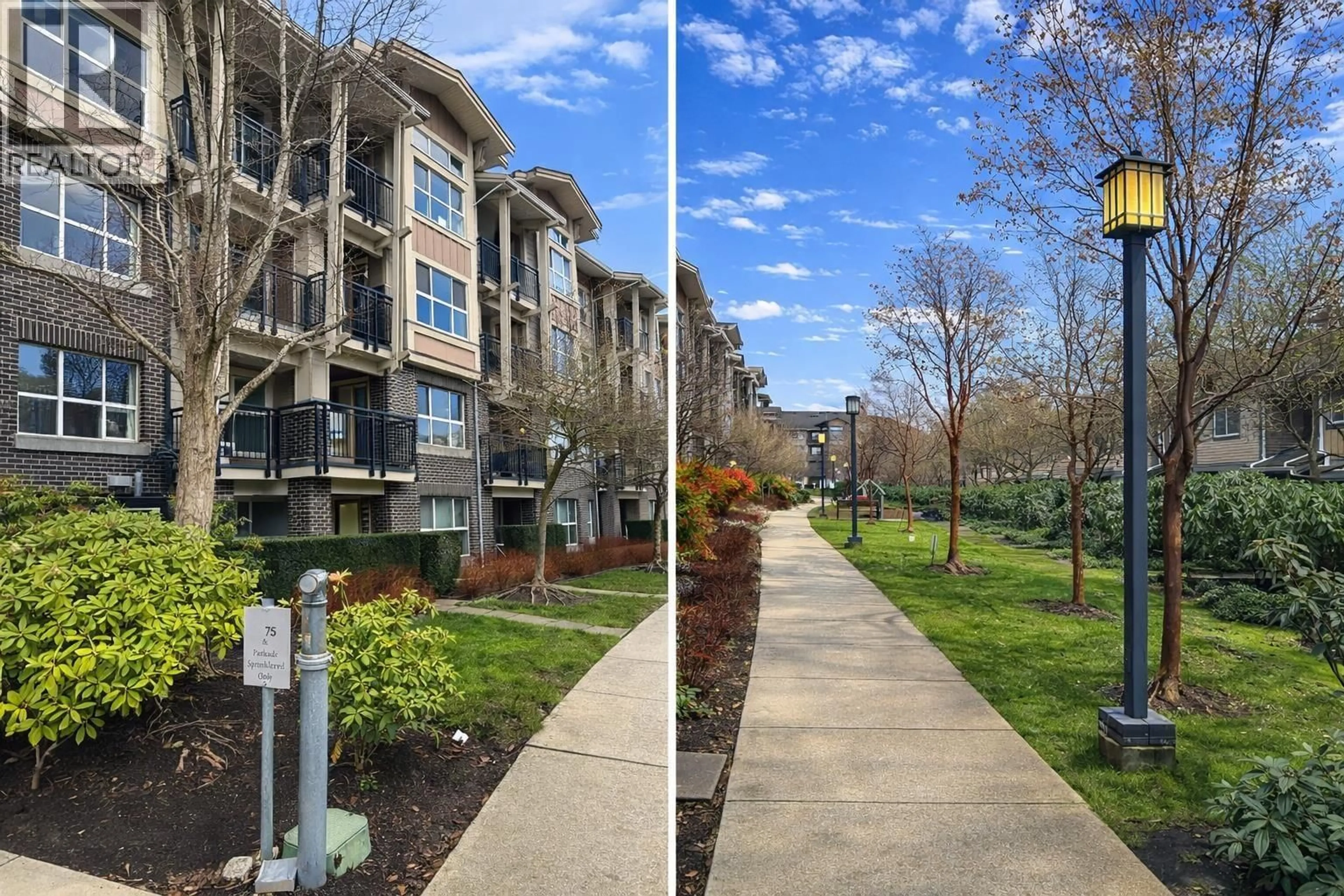 A pic from outside/outdoor area/front of a property/back of a property/a pic from drone, water/lake/river/ocean view for 301 - 5775 IRMIN STREET, Burnaby British Columbia V5J0C3