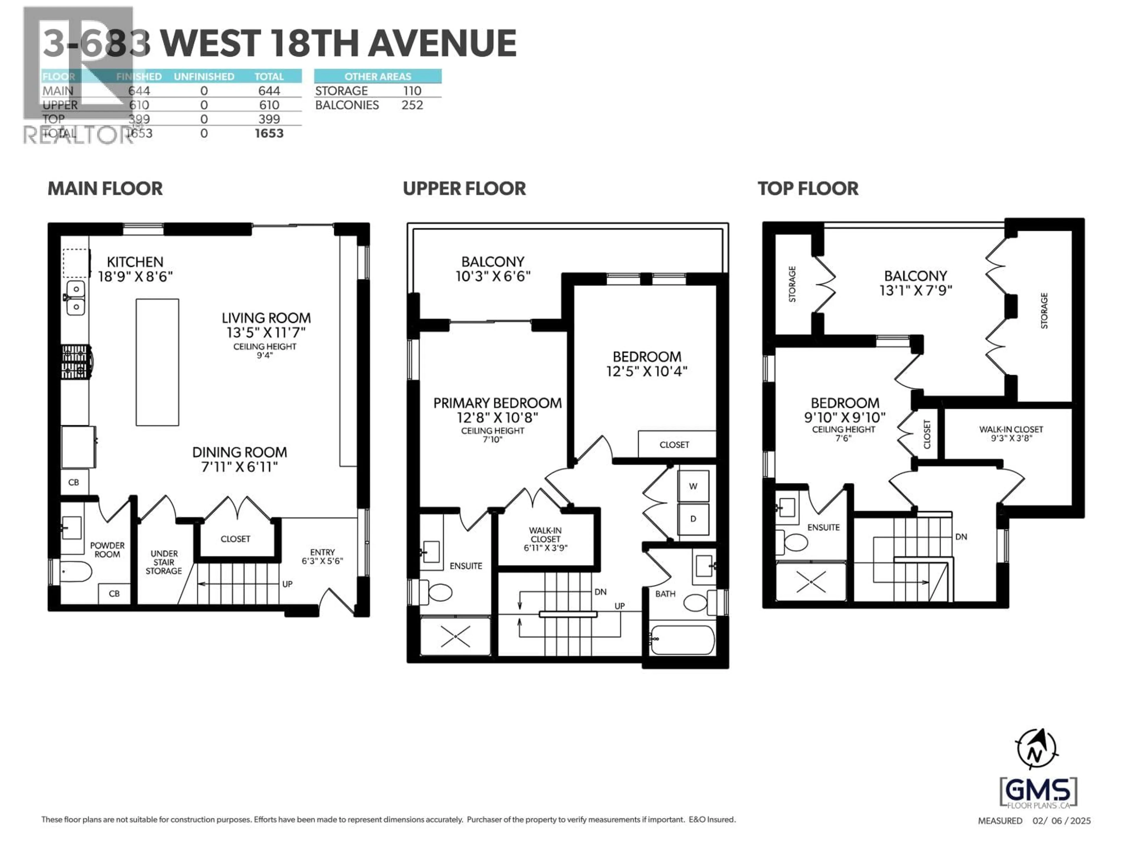 Floor plan for 679 18TH AVENUE, Vancouver British Columbia V5Z1V9